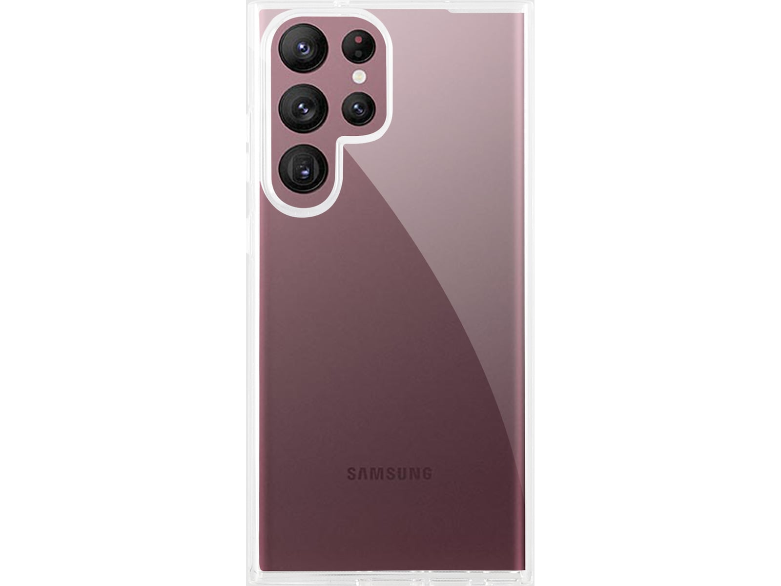 iiglo Galaxy S23 Ultra Silikonecover (gennemsigtig) Mobilcover