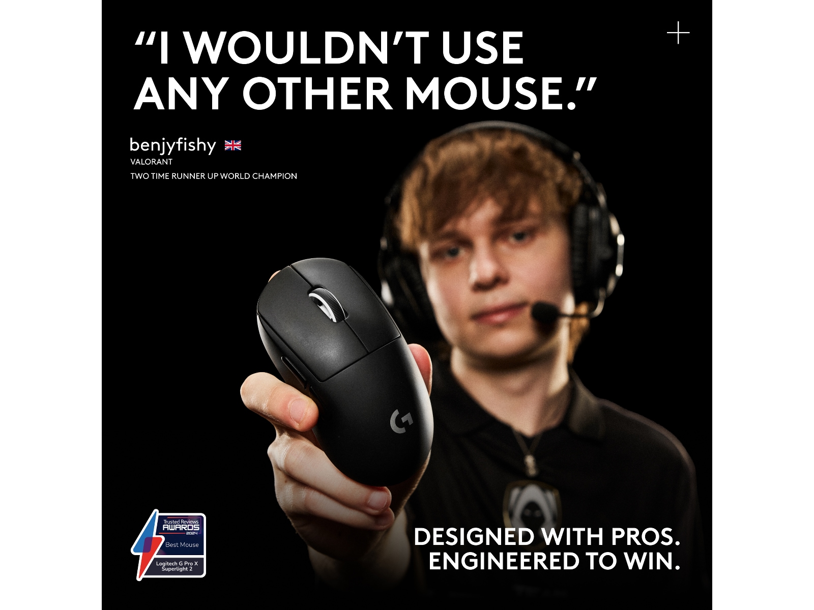 Logitech G Pro X Superlight 2 Lightspeed Trådløs Gamingmus (hvid) Gamingmus