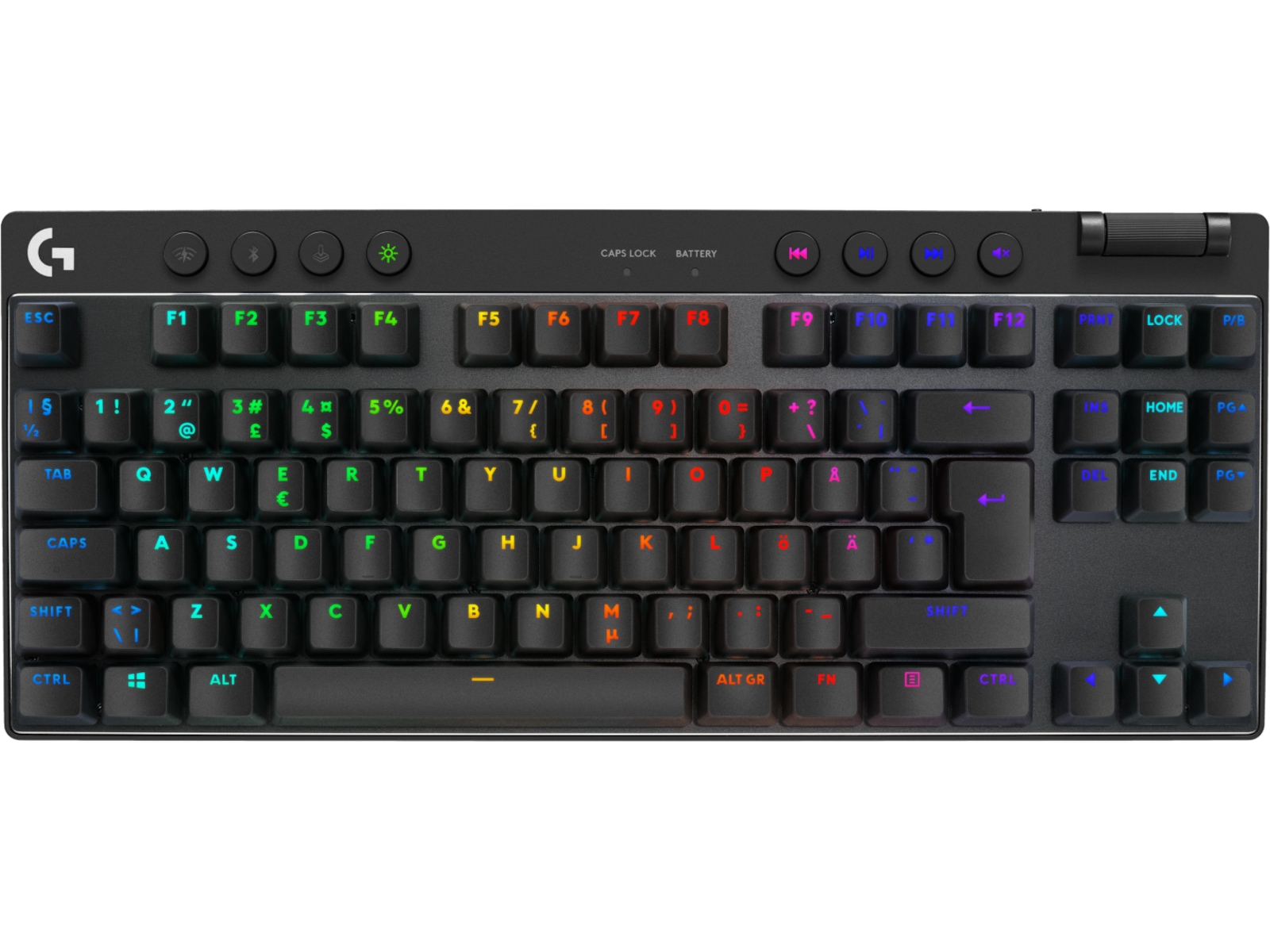 Logitech G Pro X TKL Lightspeed Trådløst Gaming tastatur (sort) Gamingkeyboard