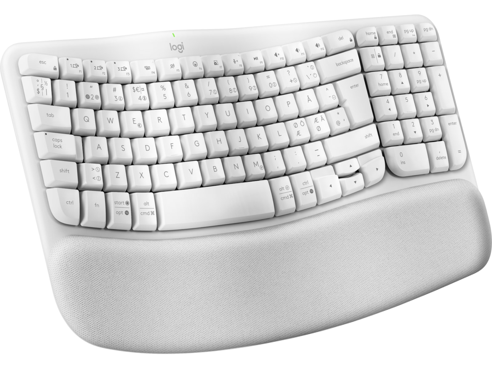 Logitech Wave Keys trådløst tastatur (off-white) Keyboards