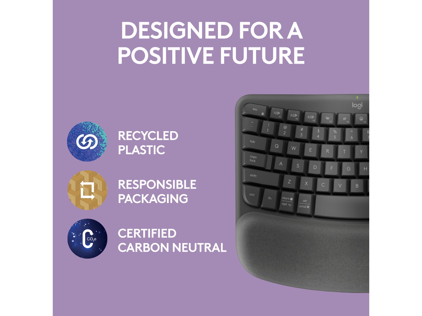 Logitech Wave Keys for Business trådløst tastatur (grafit) Keyboards