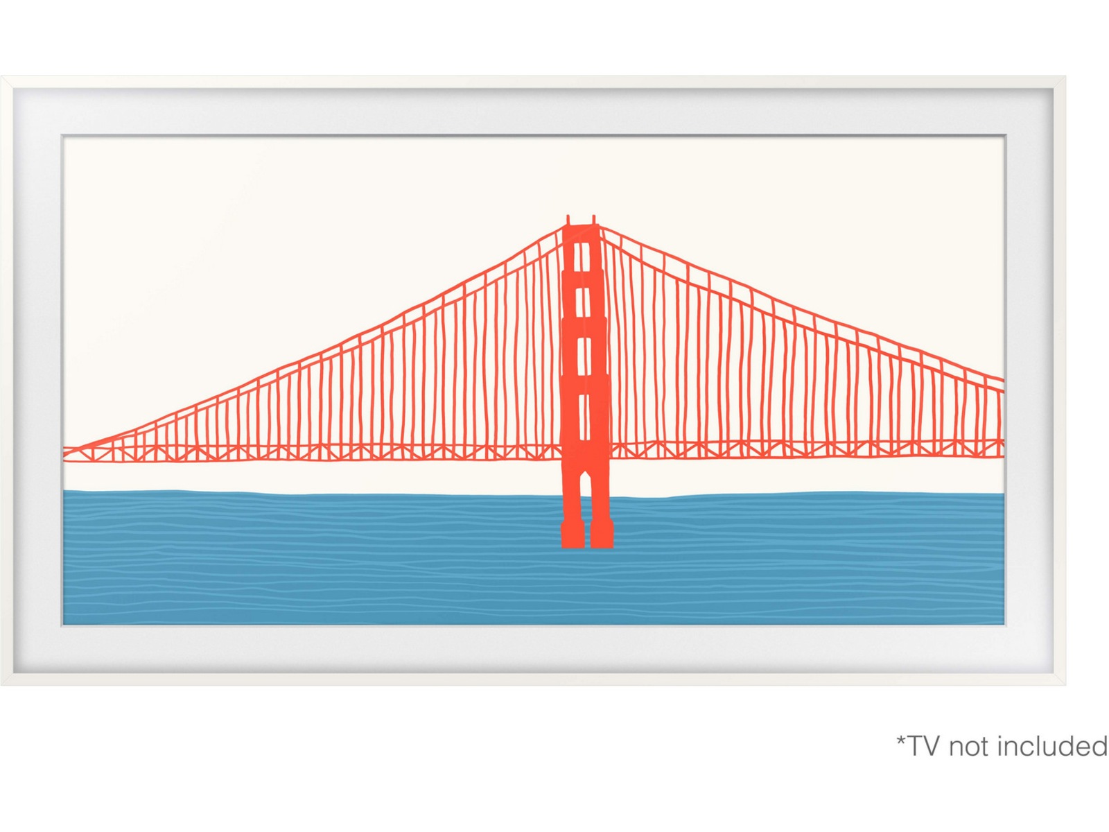 Samsung 55" ramme til The Frame (2021-2025, hvid) TV-rammer & tilbehør