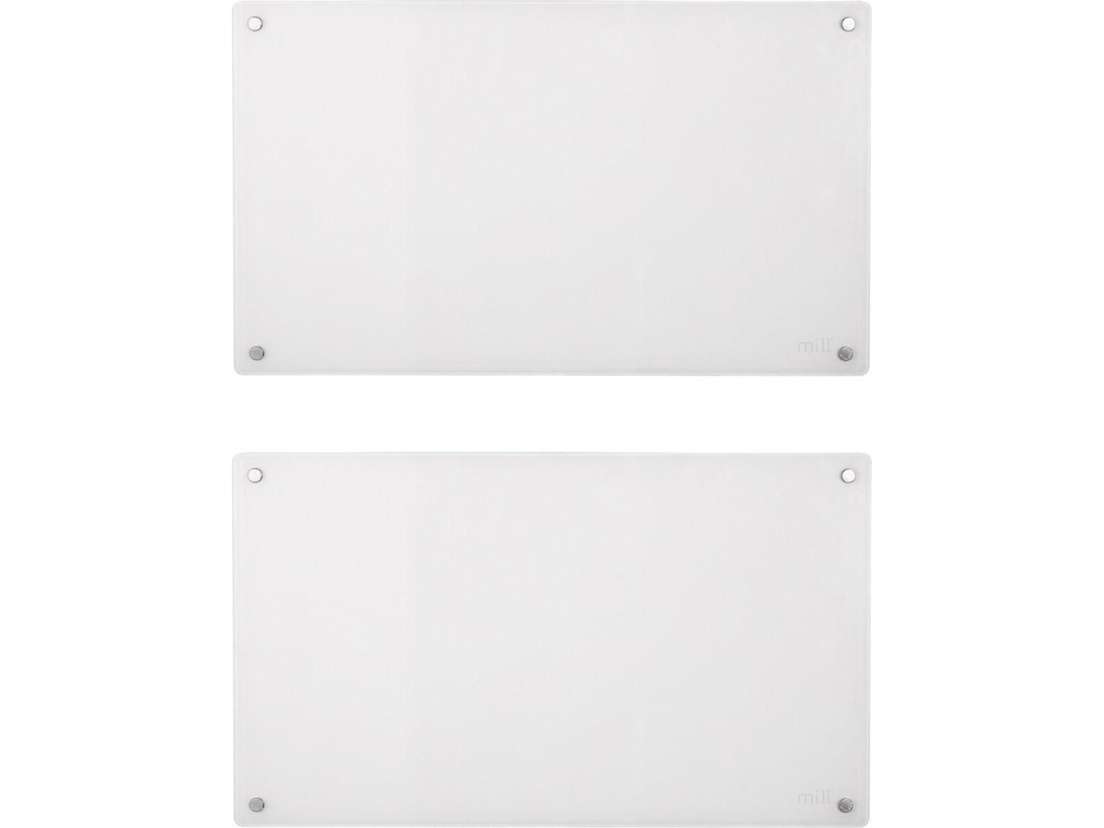 Mill Glas panelovn 700W (hvid) 2-pack Varmepaneler