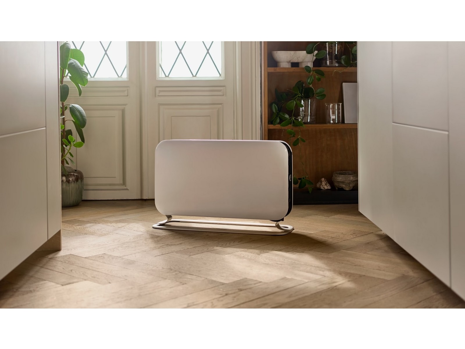 Mill WiFi gulvovn 1200W + Invisible WiFi Gen 3 1300W (hvid) Varmepaneler