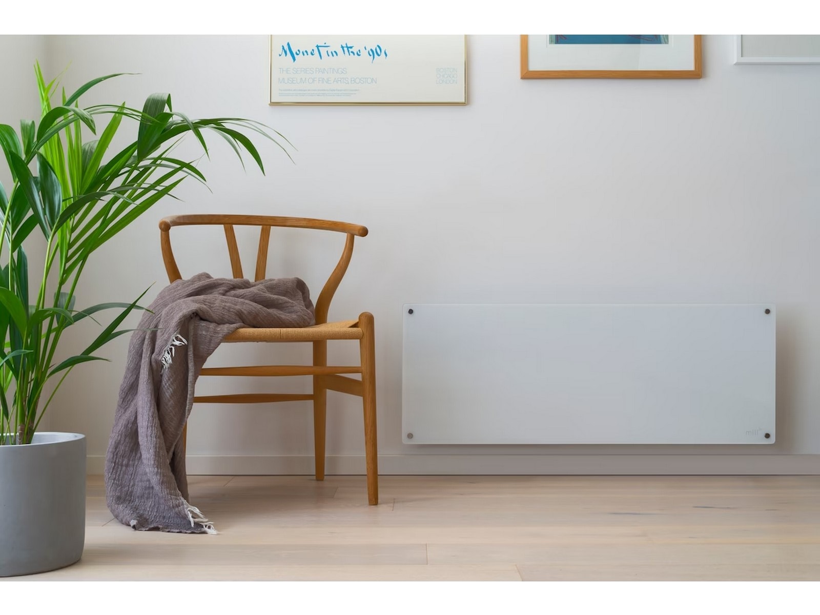 Mill Glas panelovn 1300W (hvid) 2-pack Varmepaneler