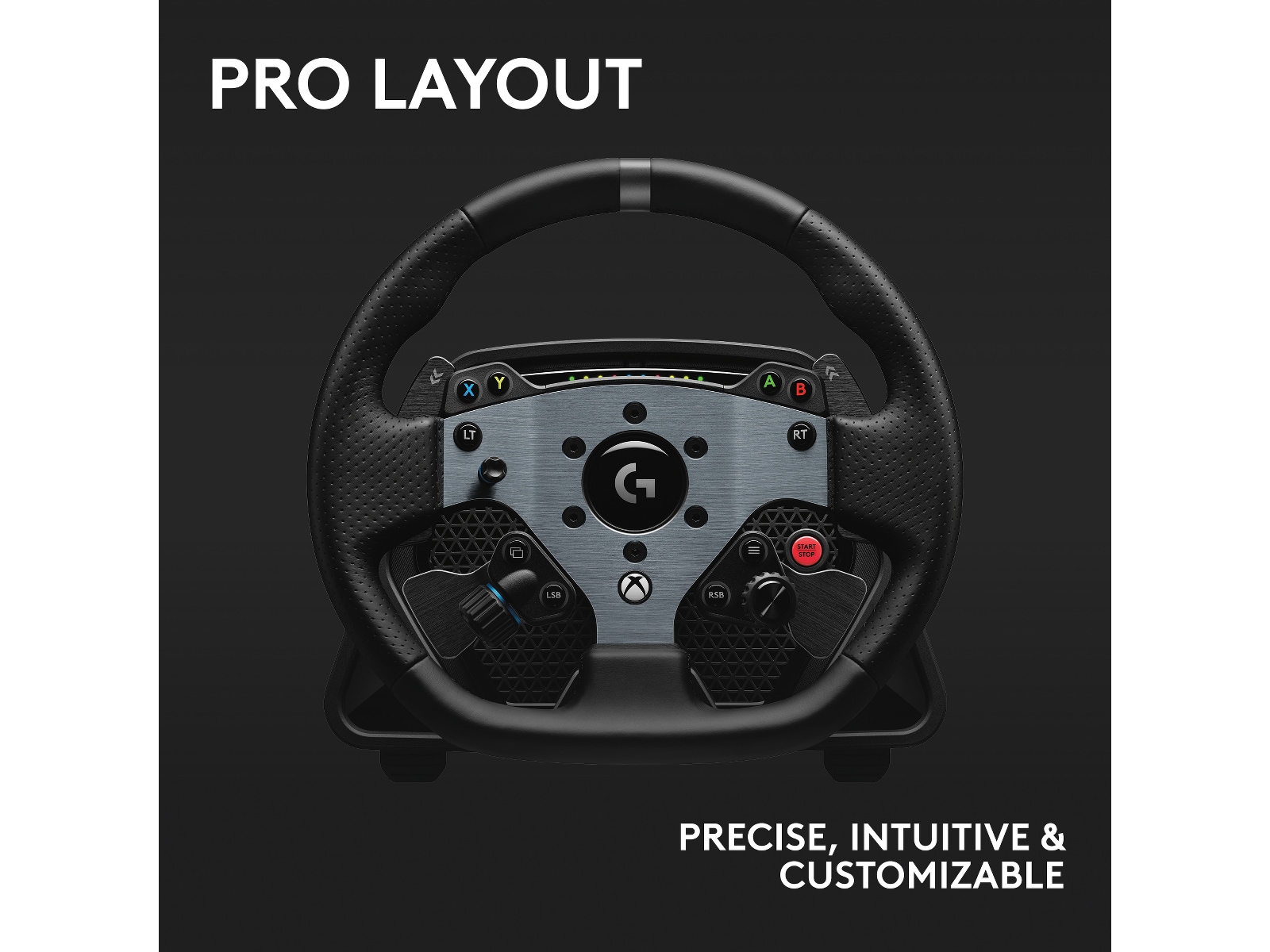 Logitech G PRO Racing Wheel Rat og pedaler