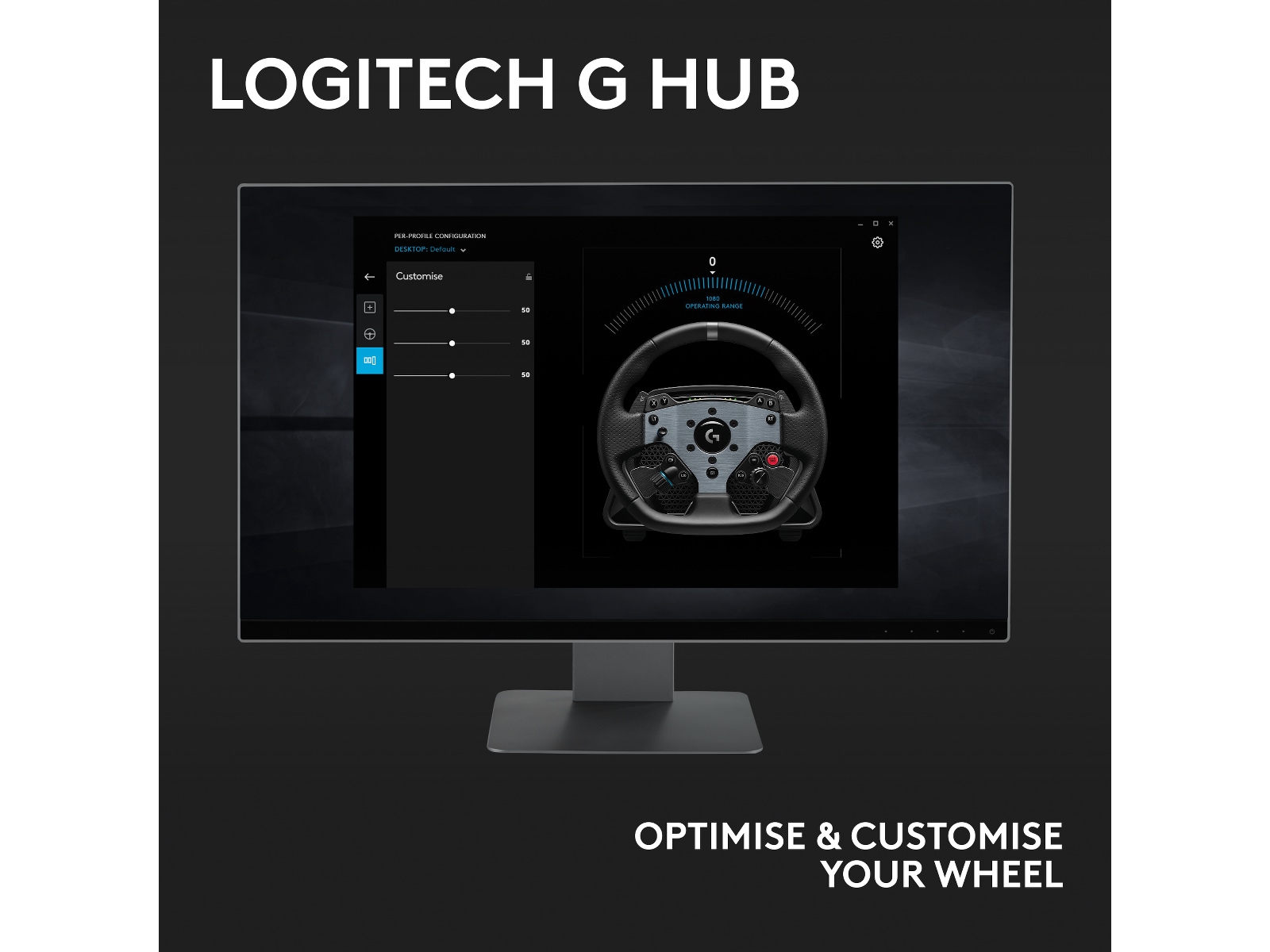 Logitech G PRO Racing Wheel Rat og pedaler