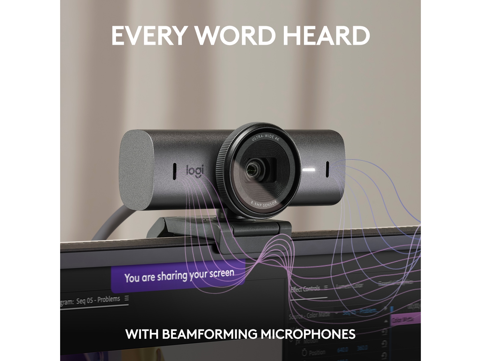 Logitech MX Brio 4K webcam (graphite) Webkameraer