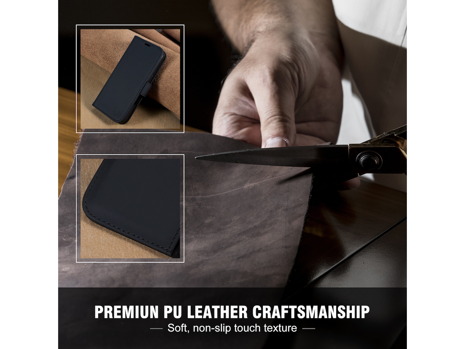 iiglo iPhone 16 Wallet cover (sort) Mobilcover