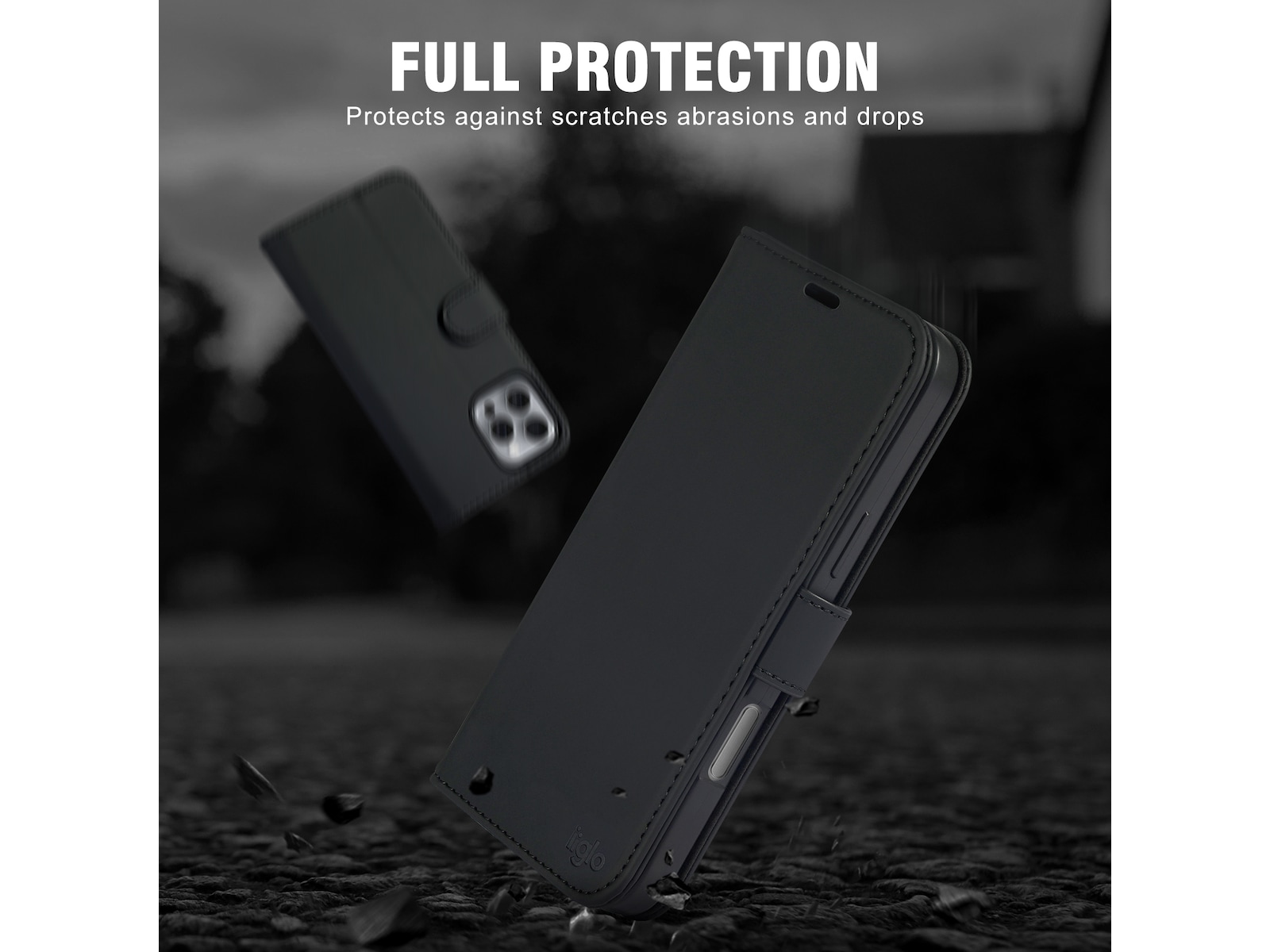 iiglo iPhone 16 Pro Max Wallet cover (sort) Mobilcover