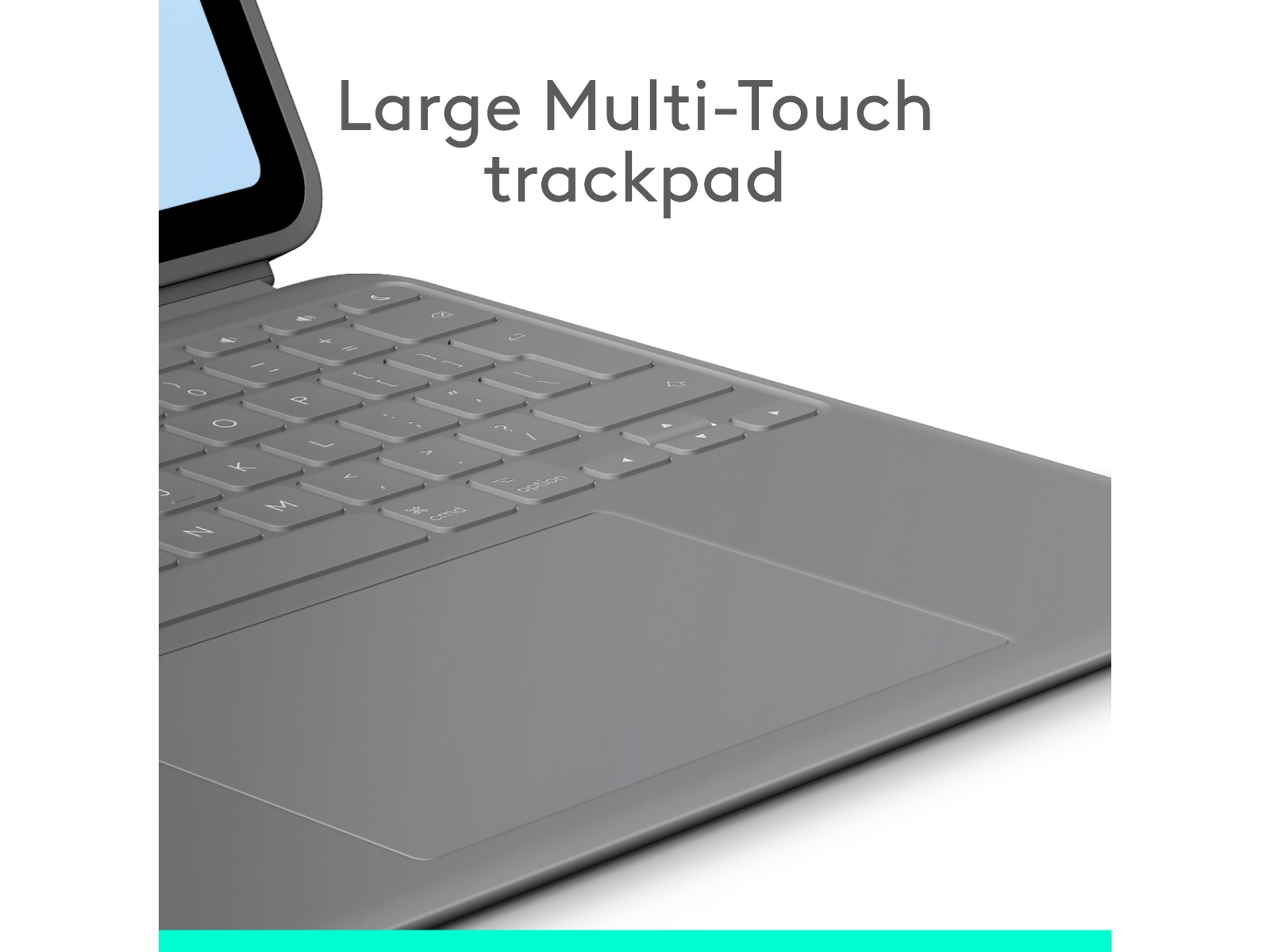 Logitech iPad Air 13" Combo Touch tastaturcover (oxford grey) Tastatur og stylus