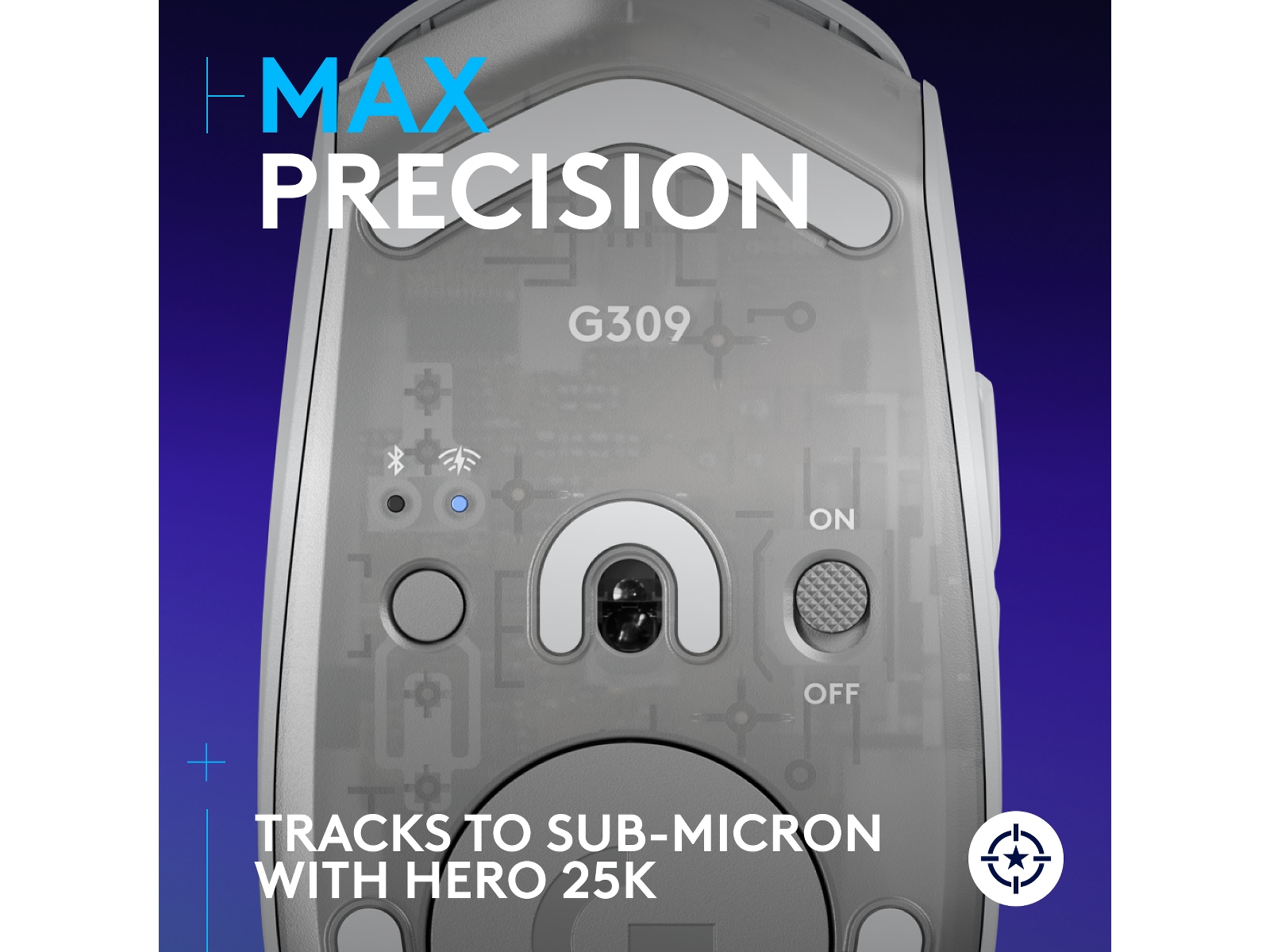 Logitech G G309 Lightspeed Gaming Mus (hvidt) Gamingmus