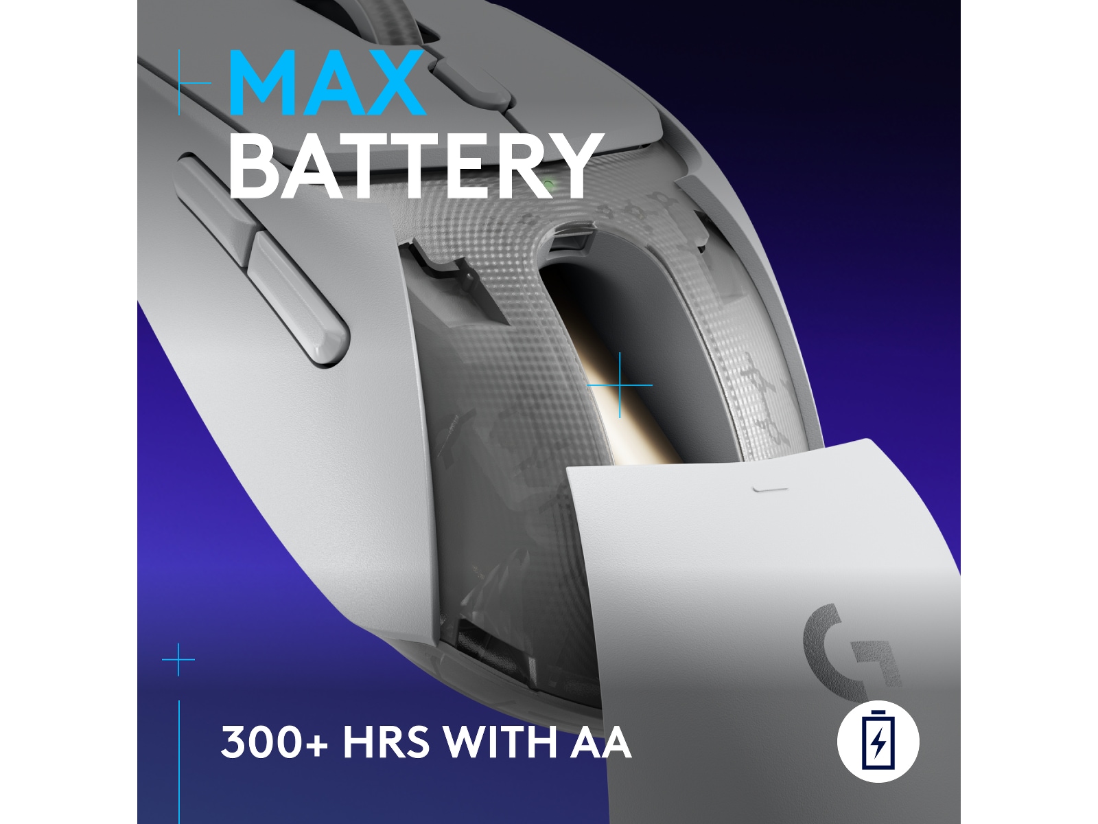 Logitech G G309 Lightspeed Gaming Mus (hvidt) Gamingmus