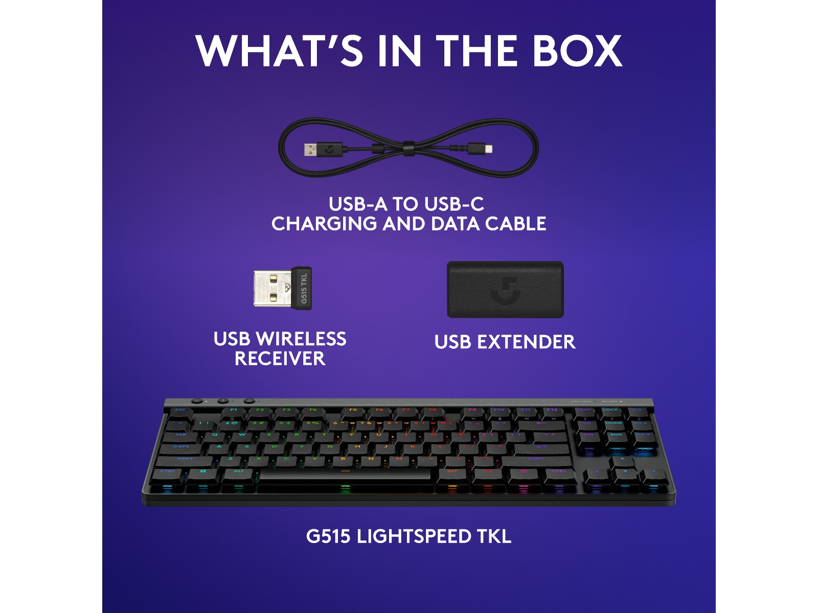 Logitech G G515 Lightspeed Gaming Keyboard (sort) Gamingkeyboard