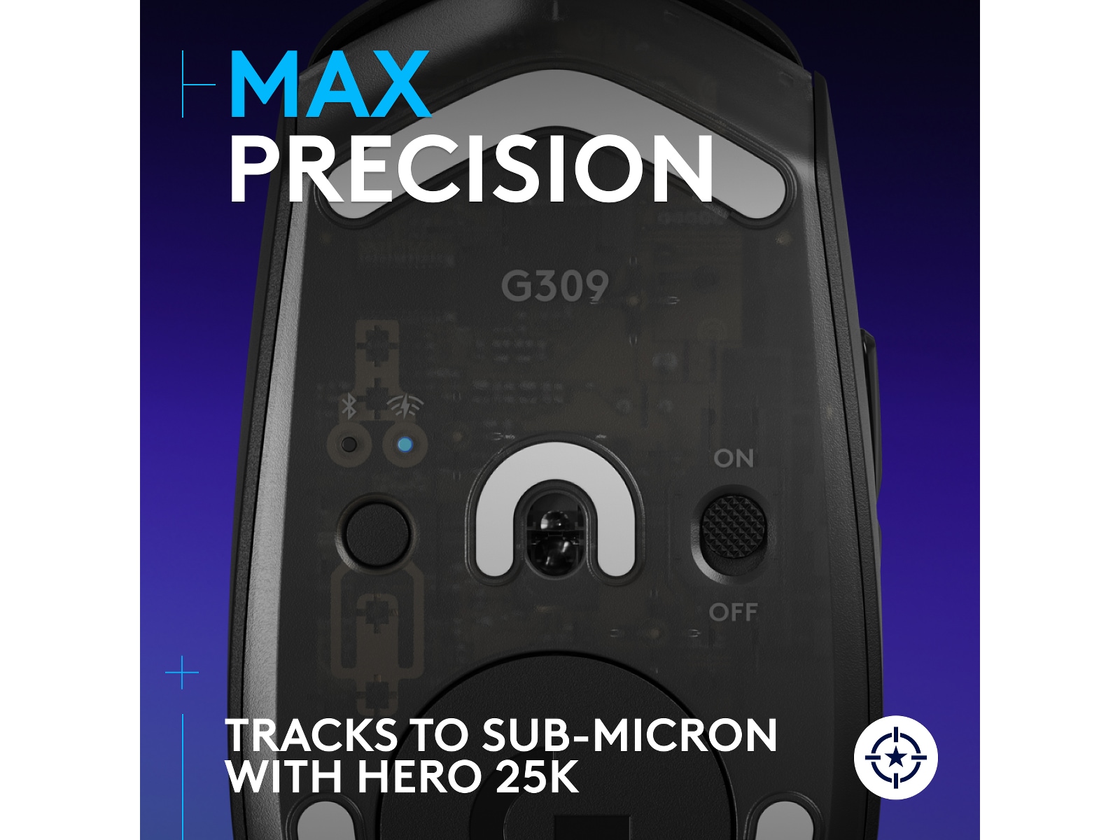 Logitech G G309 Lightspeed Gaming Mus (sort) Gamingmus