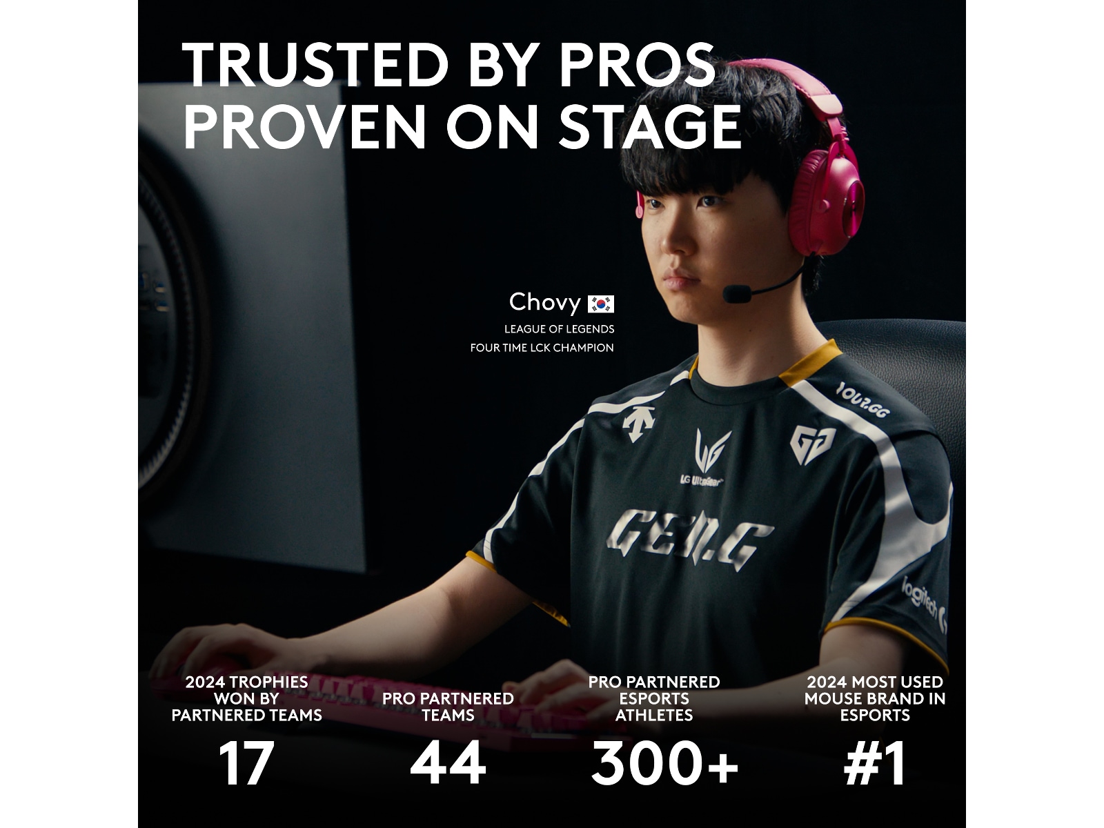 Logitech G Pro X Superlight 2 DEX trådløs gamingmus (lyserød) Gamingmus