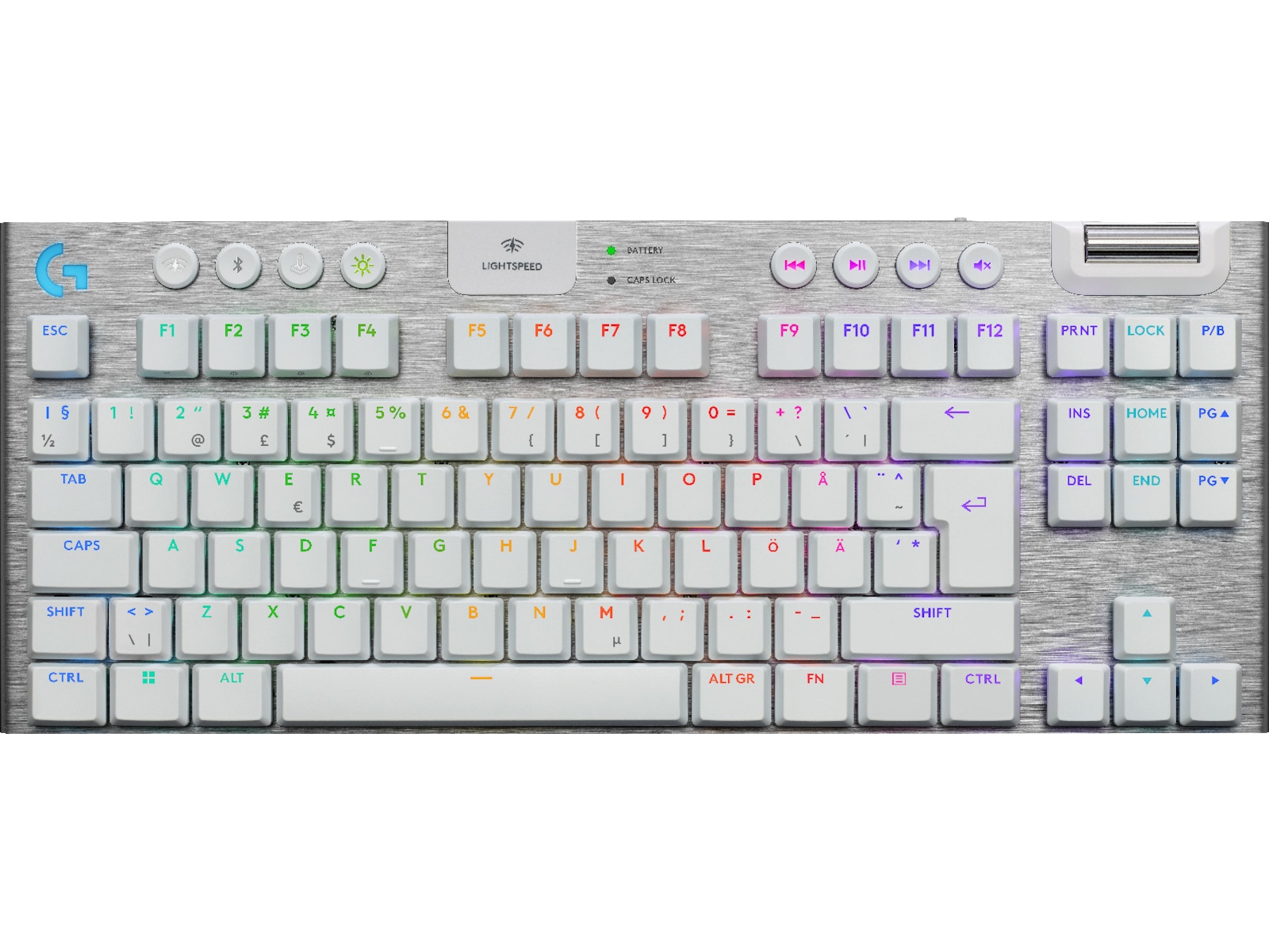 Logitech G915 X Lightspeed TKL Trådløst Gamingtastatur (hvidt) Gamingkeyboard