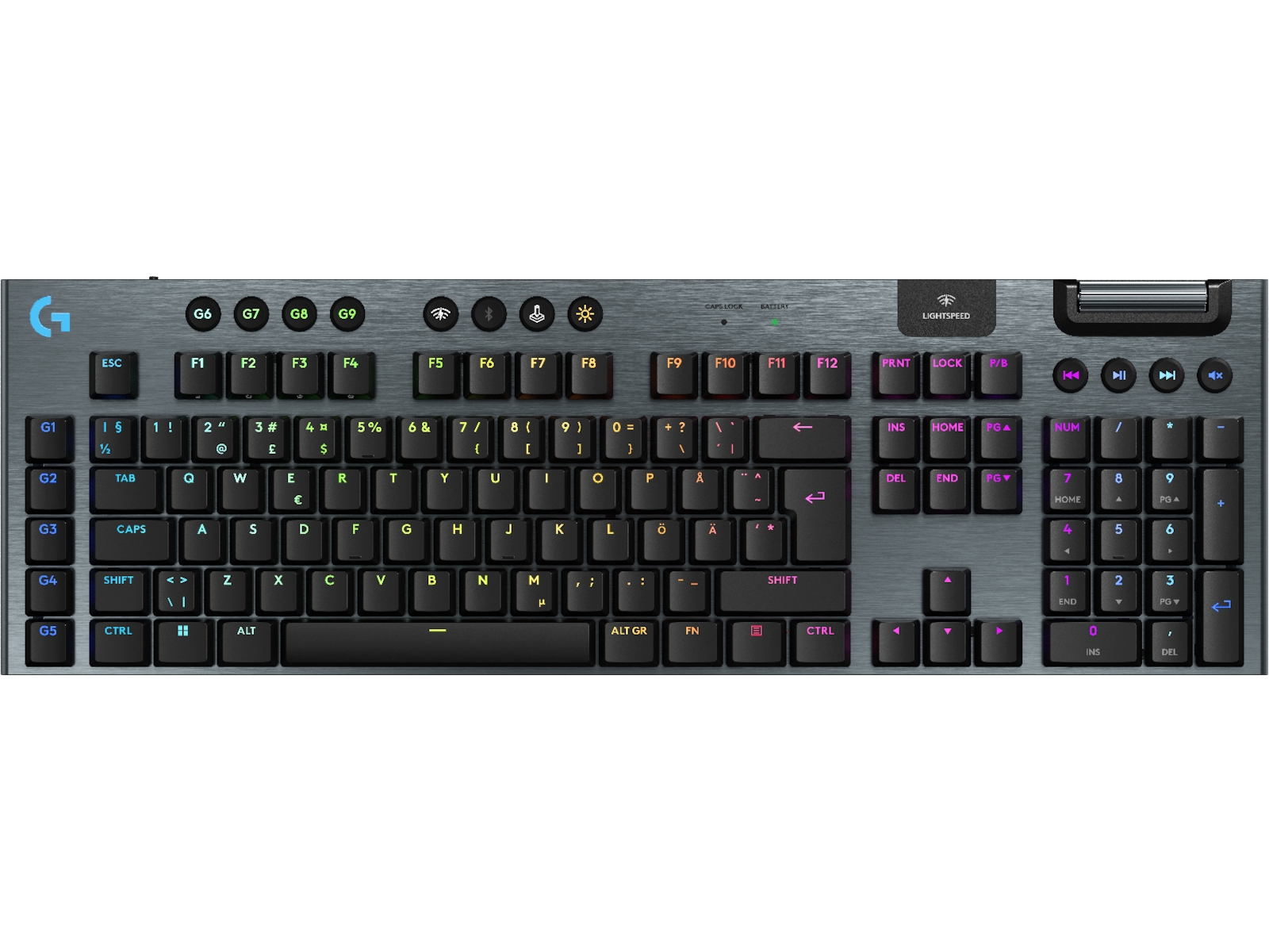 Logitech G915 X Lightspeed TKL Trådløst Gamingtastatur (sort) Gamingkeyboard