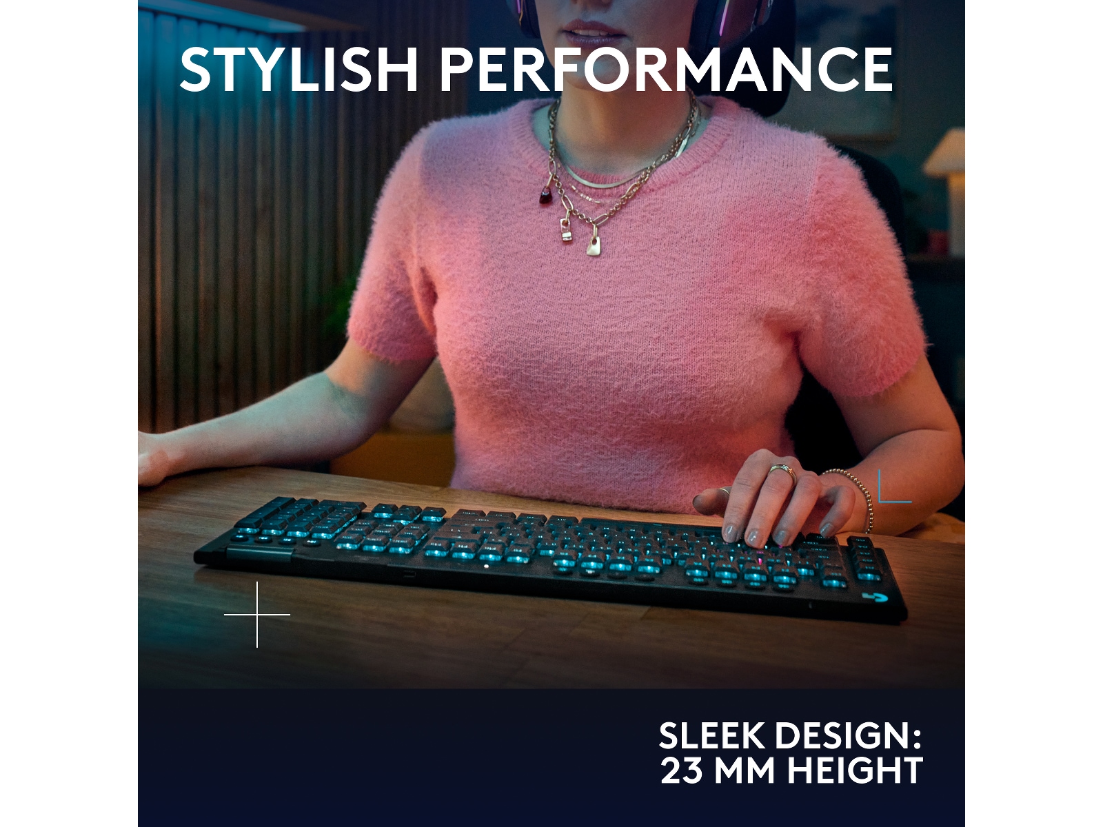 Logitech G915 X Lightspeed TKL Trådløst Gamingtastatur (sort) Gamingkeyboard