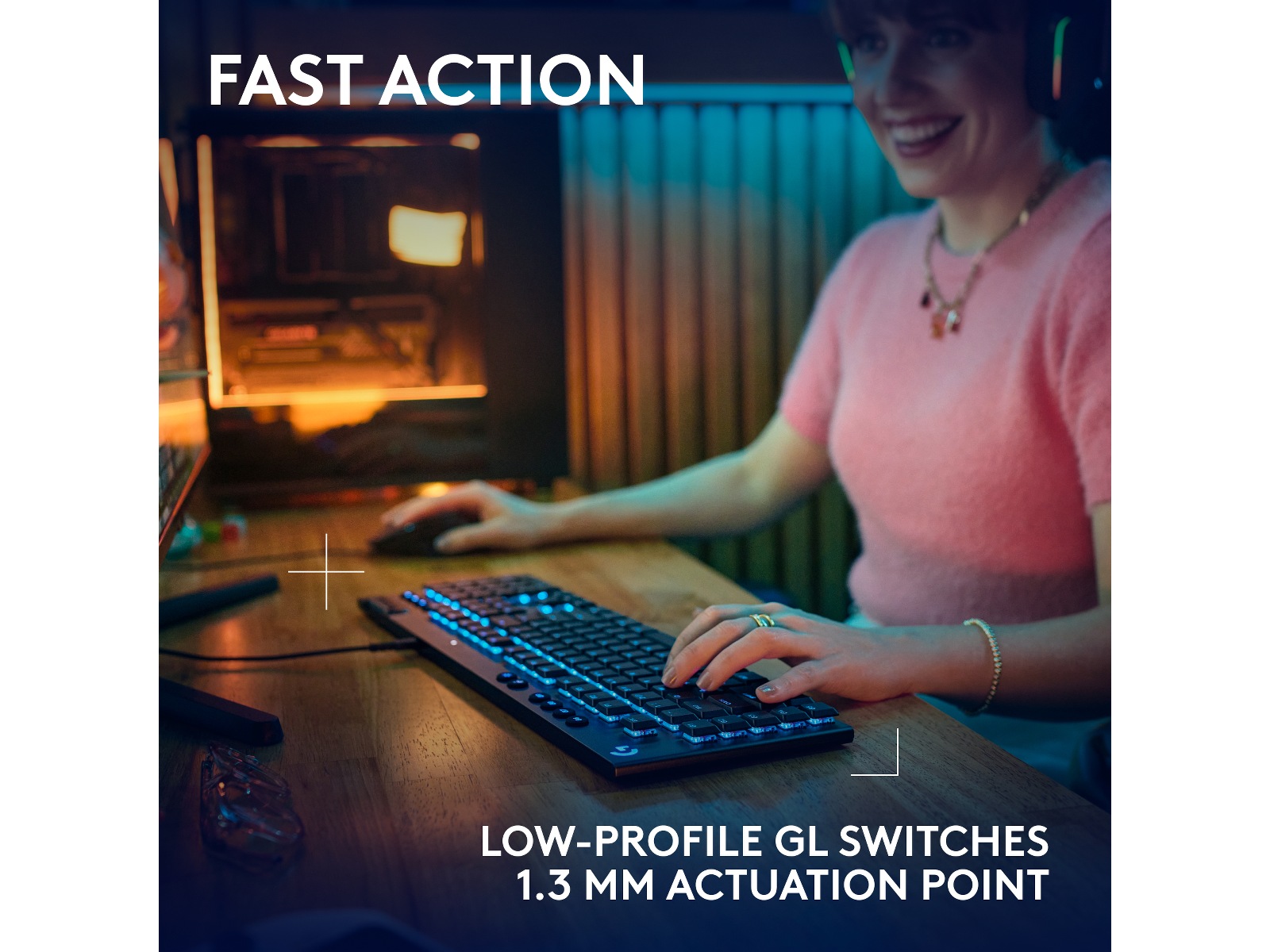 Logitech G915 X Gamingtastatur (sort) Gamingkeyboard