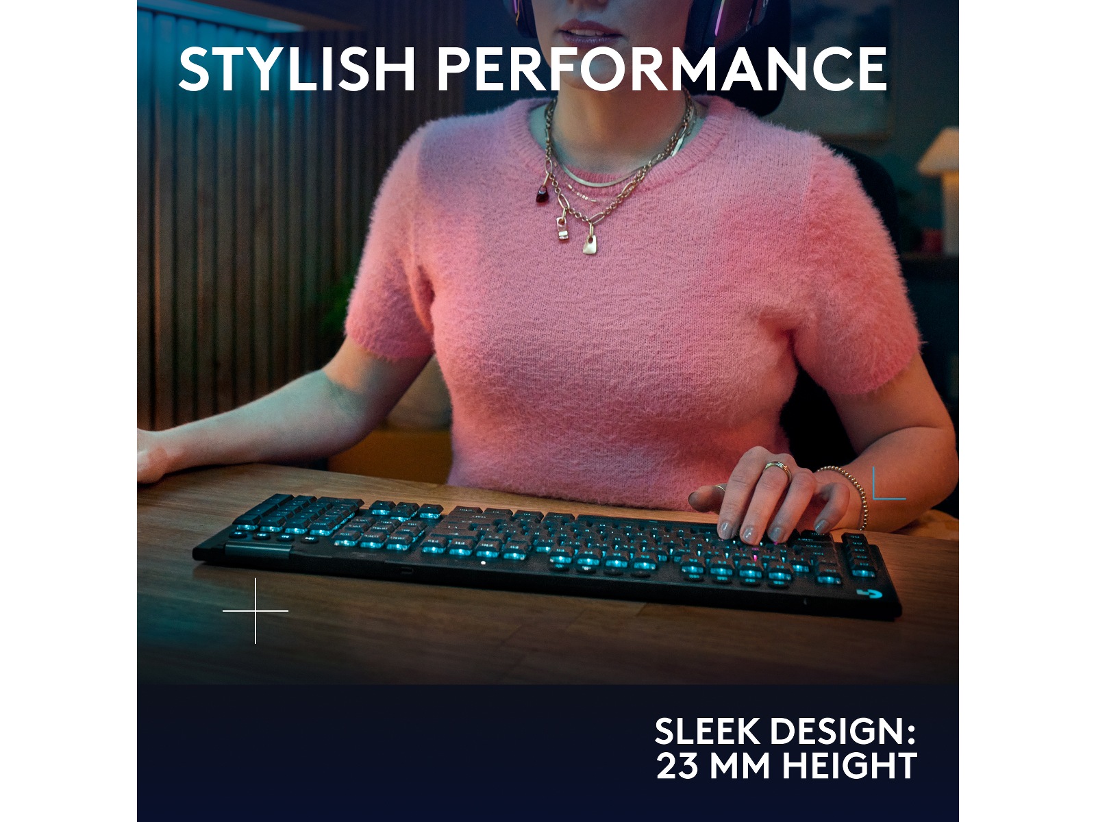 Logitech G915 X Lightspeed TKL Trådløst Gamingtastatur (sort) Gamingkeyboard