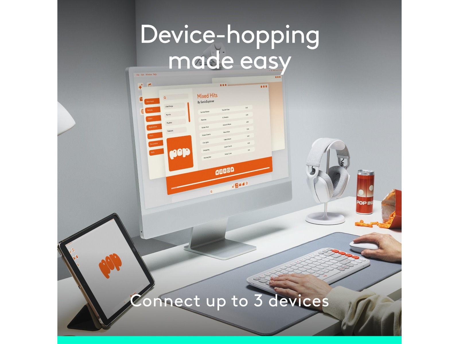 Logitech POP Icon trådløs mus (off-white) Mus