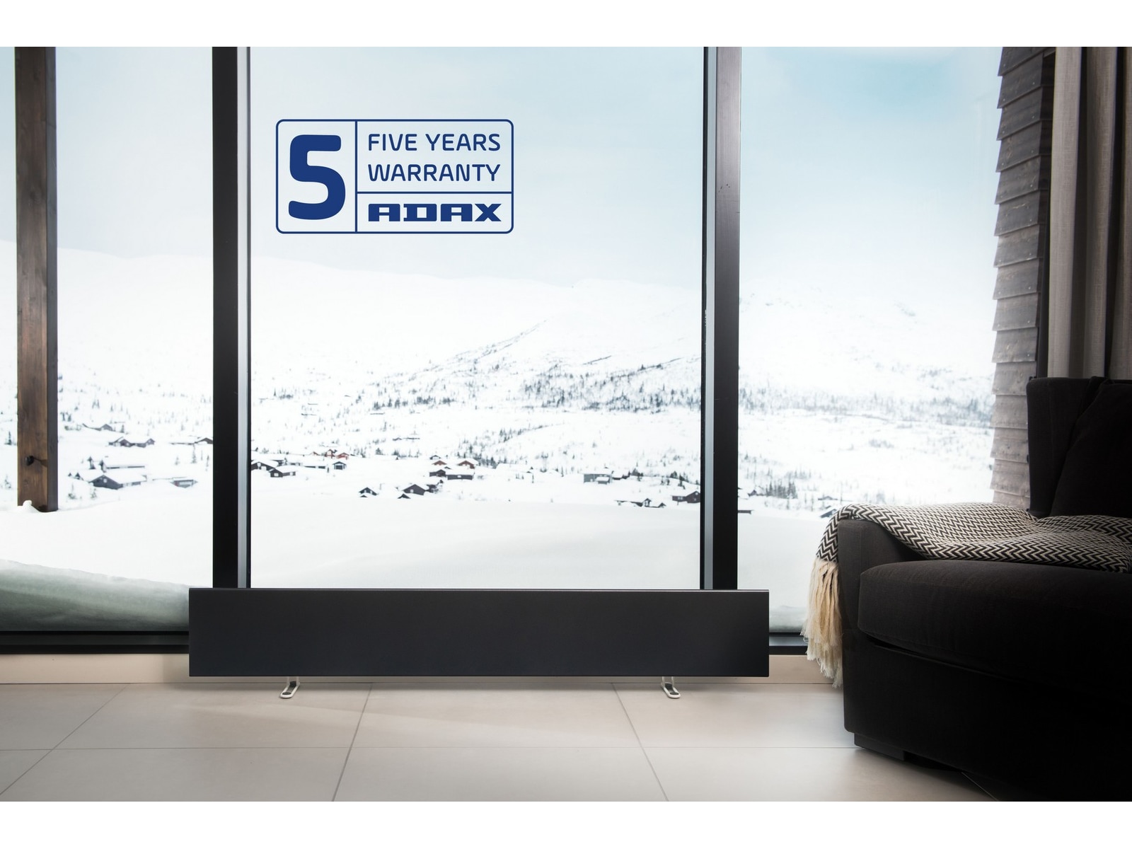 Adax Neo WiFi Panelovn Low 1000W (sort) Varmepaneler