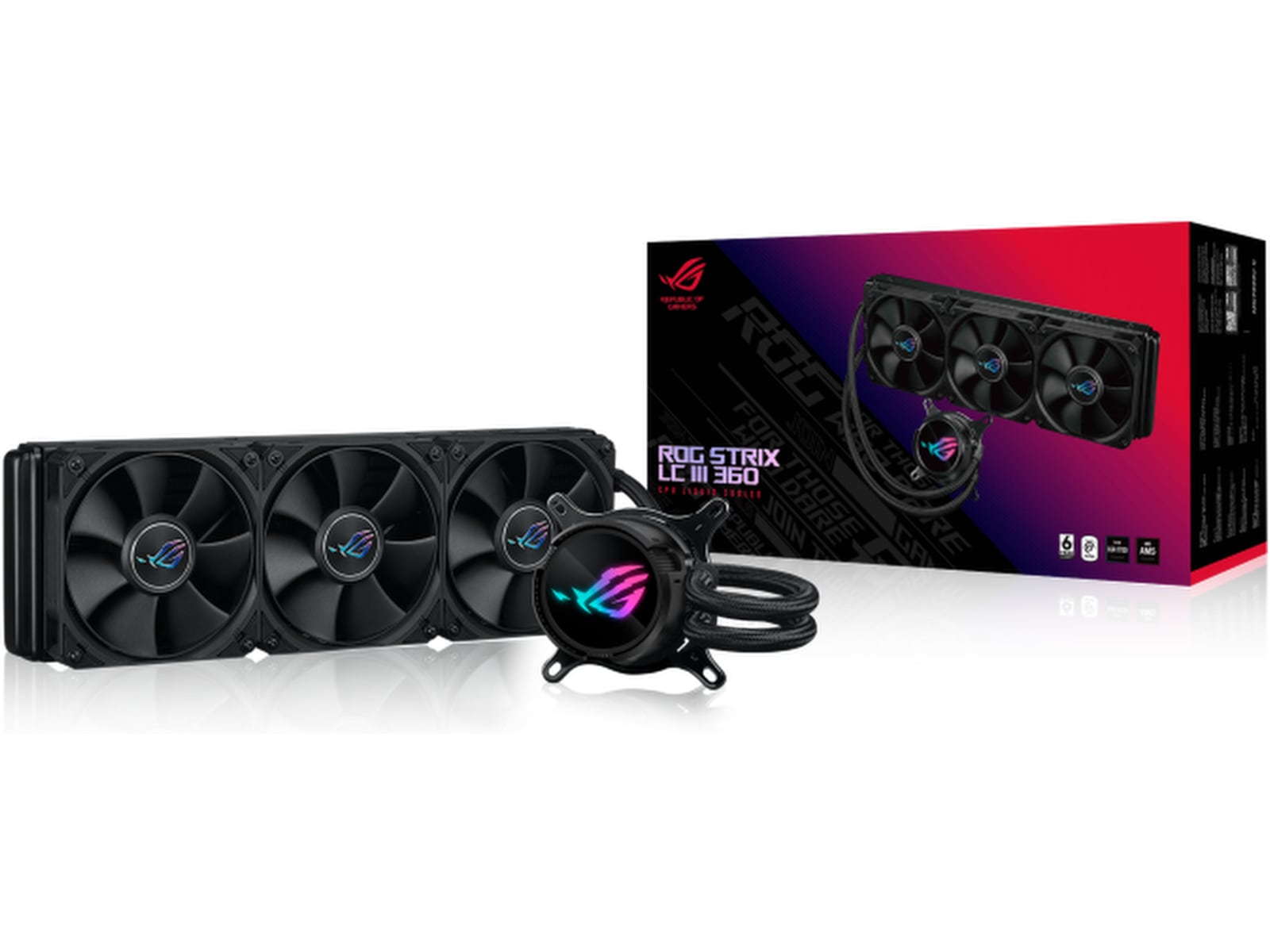 Asus ROG Strix LC III 360 Køler (sort) CPU - Vandkøling