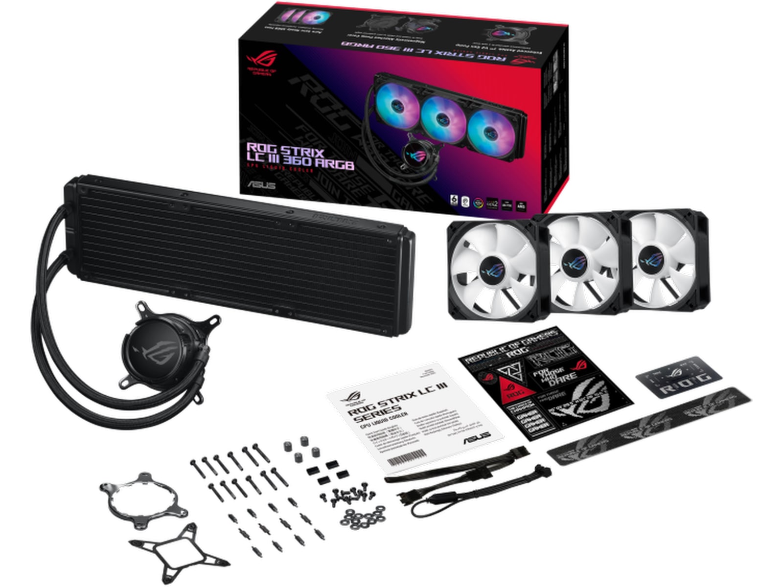 Asus ROG Strix LC III 360 ARGB Køler (sort) CPU - Vandkøling