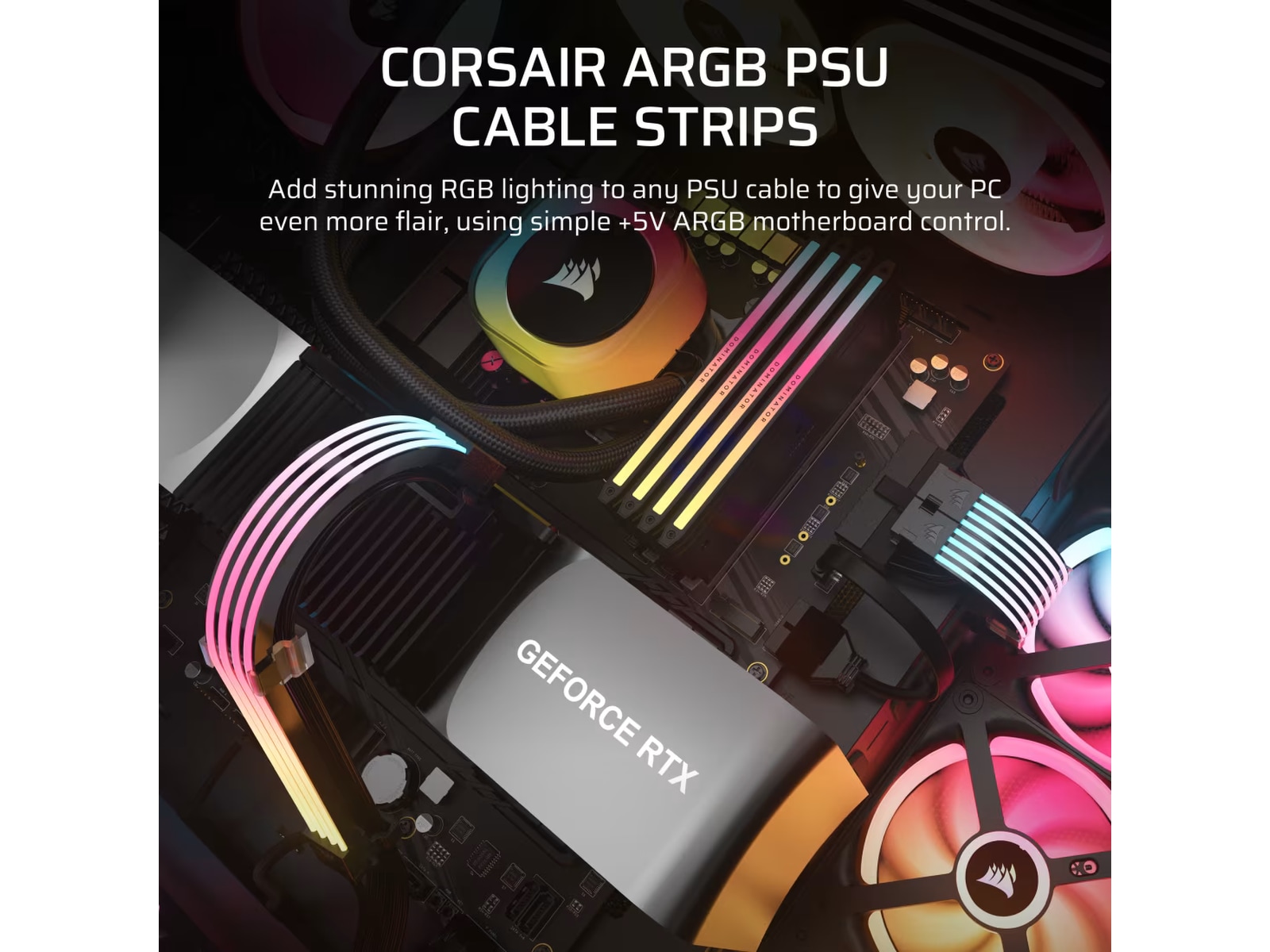 Corsair iCUE ARGB PSU Cable Strips Tilbehør
