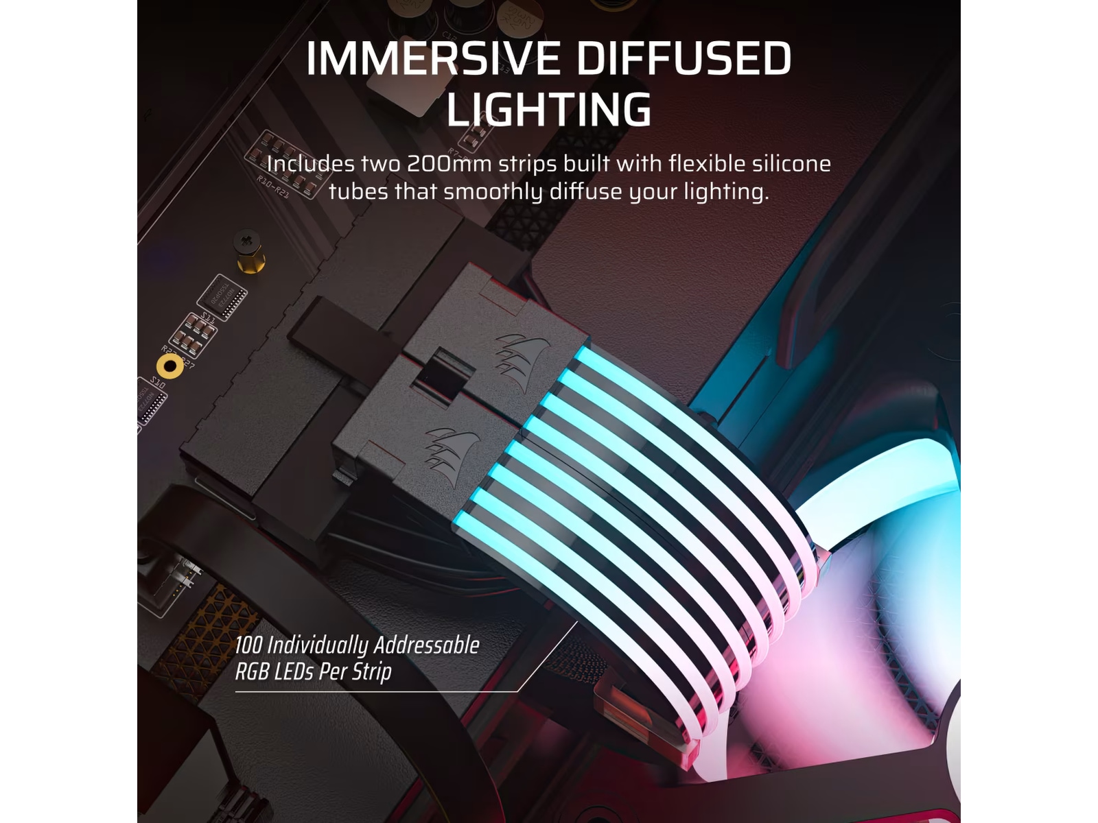 Corsair iCUE ARGB PSU Cable Strips Tilbehør