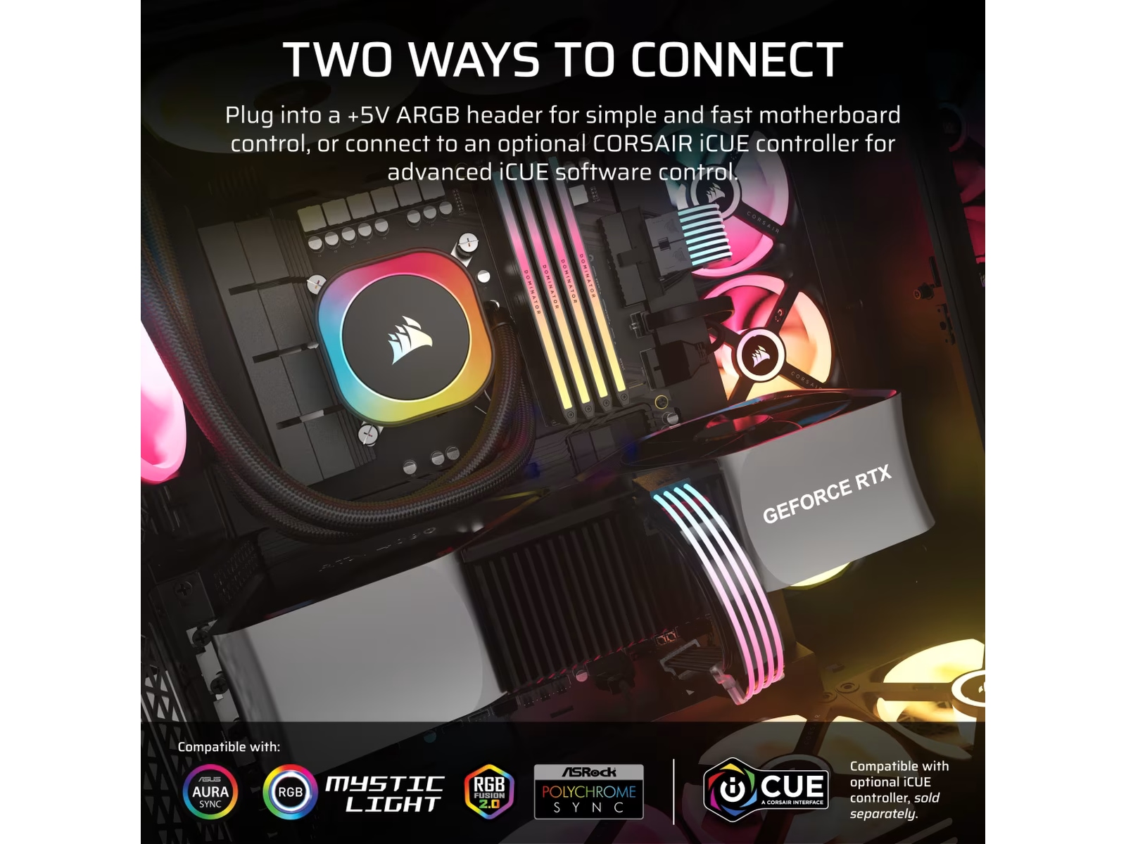 Corsair iCUE ARGB PSU Cable Strips Tilbehør