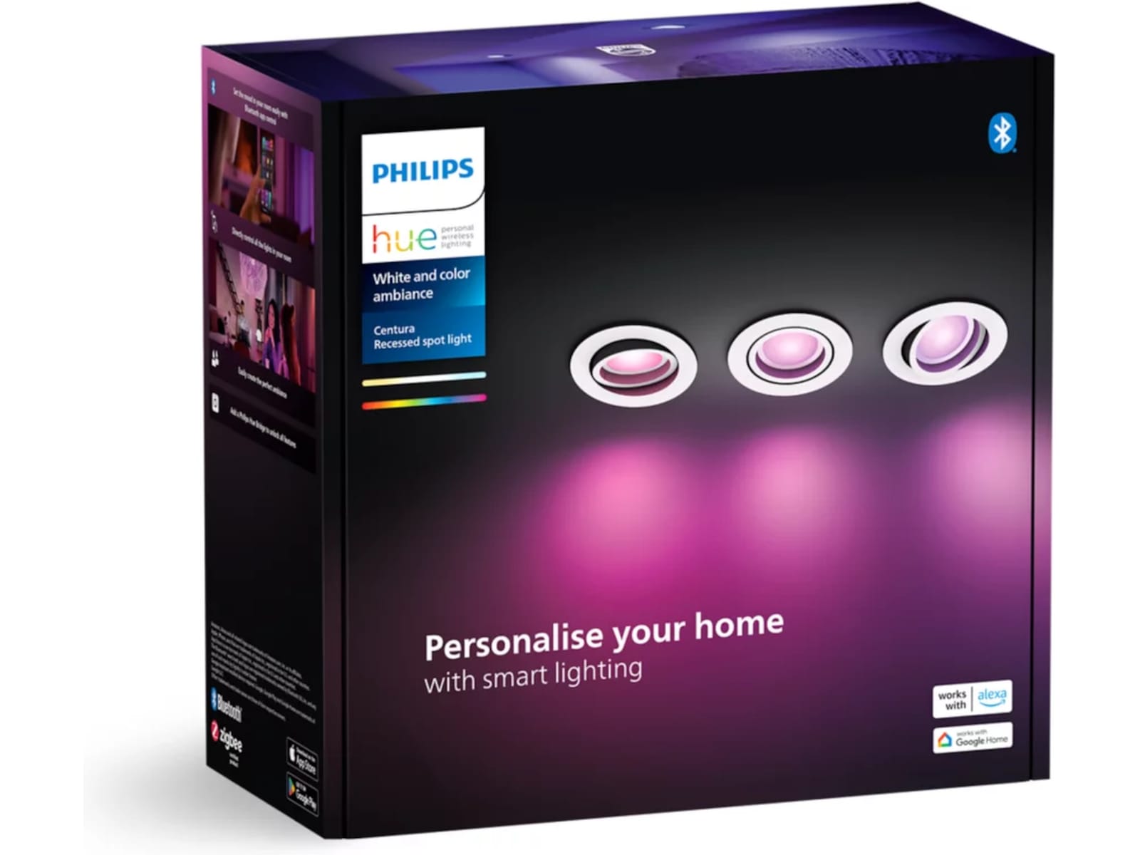 Philips Hue Centura indbygningsspot R 3-pak (hvid) Loftlampe