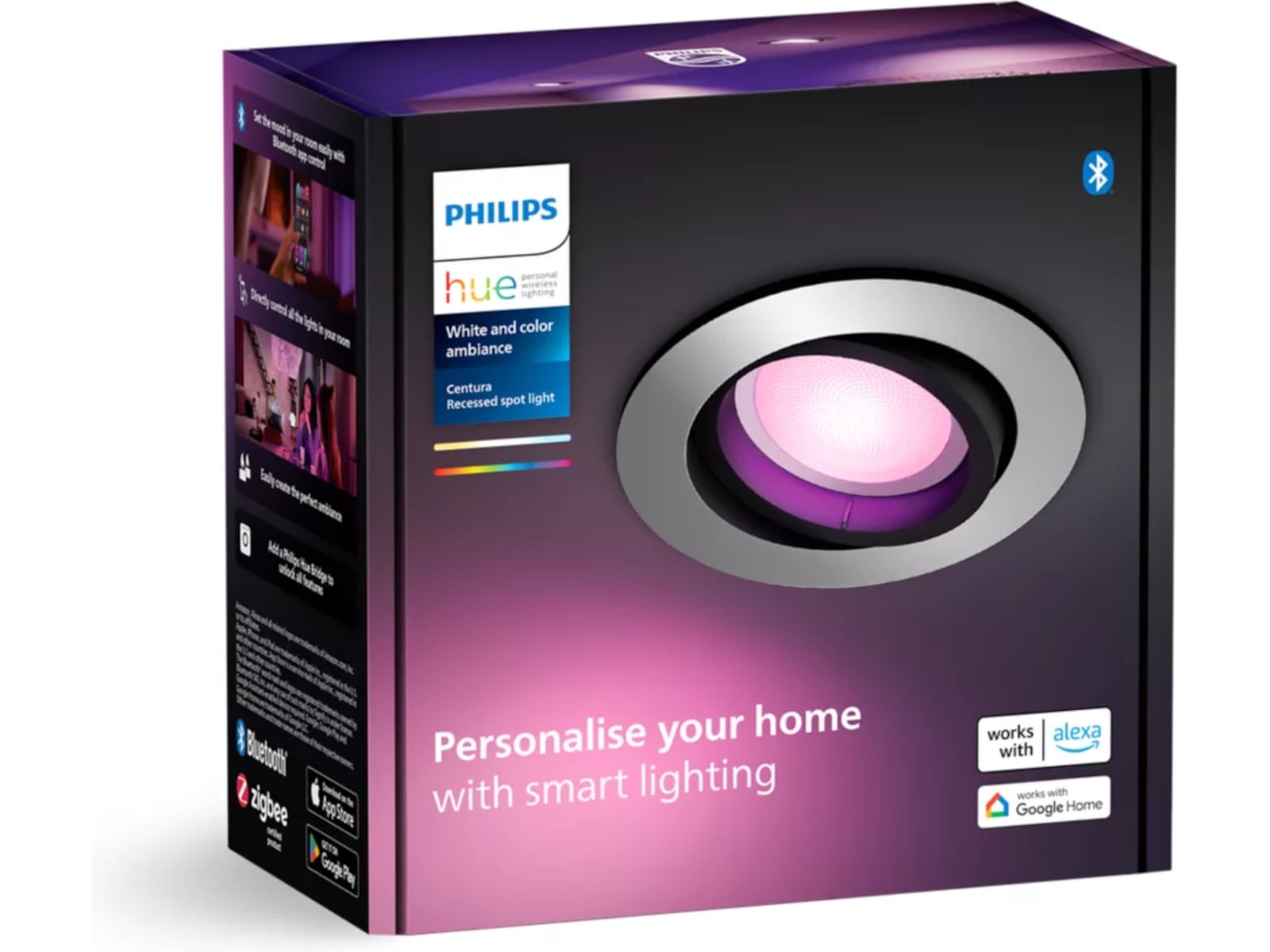 Philips Hue Centura indbygningsspot R (aluminium) Loftlampe