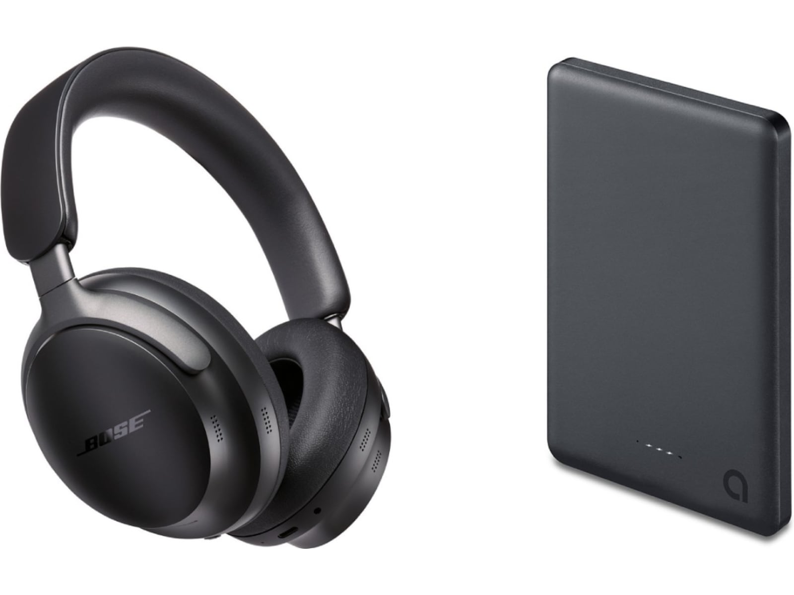 Bose QuietComfort Ultra Trådløse høretelefoner, Over-Ear (sort) + powerbank Høretelefoner