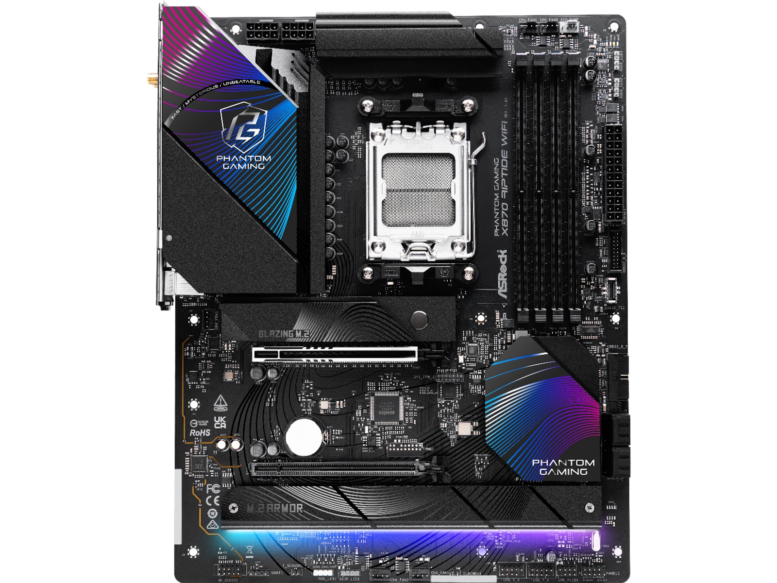 ASRock X870 Phantom Gaming Riptide WiFi Bundkort AMD Socket
