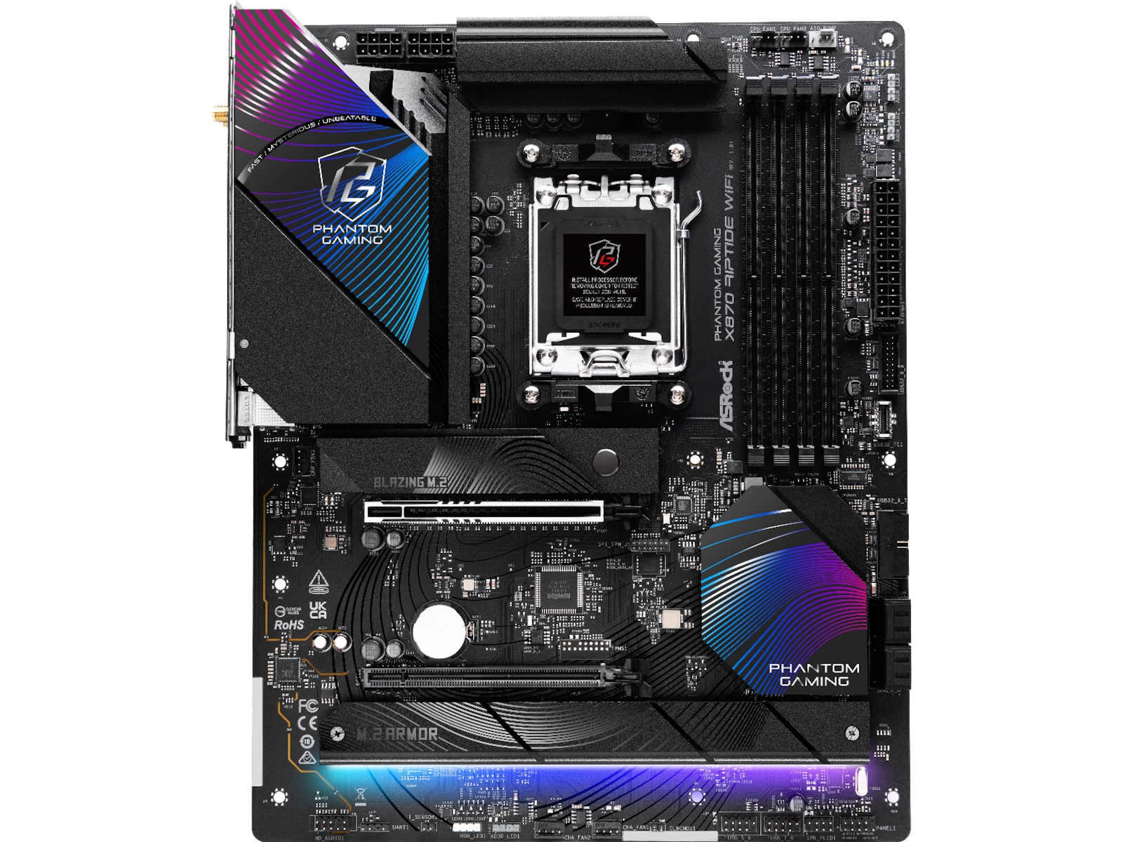 ASRock X870 Phantom Gaming Riptide WiFi Bundkort AMD Socket