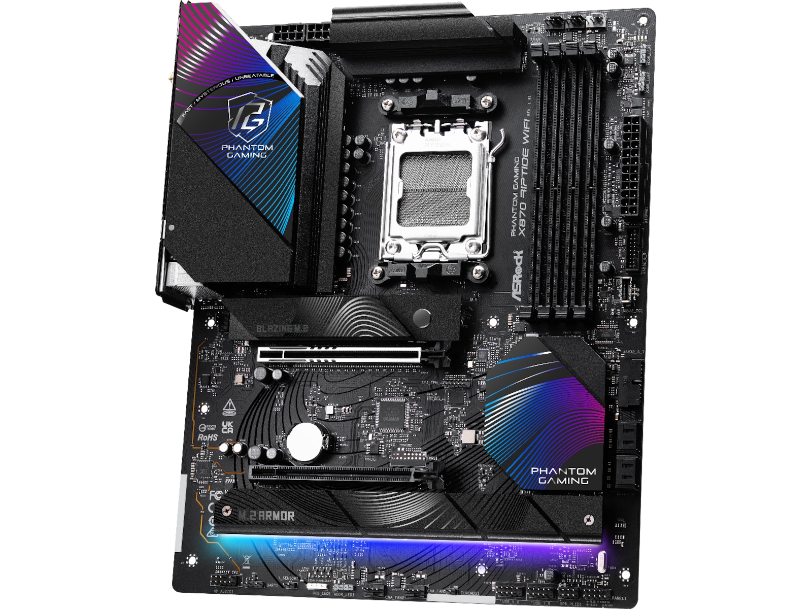 ASRock X870 Phantom Gaming Riptide WiFi Bundkort AMD Socket