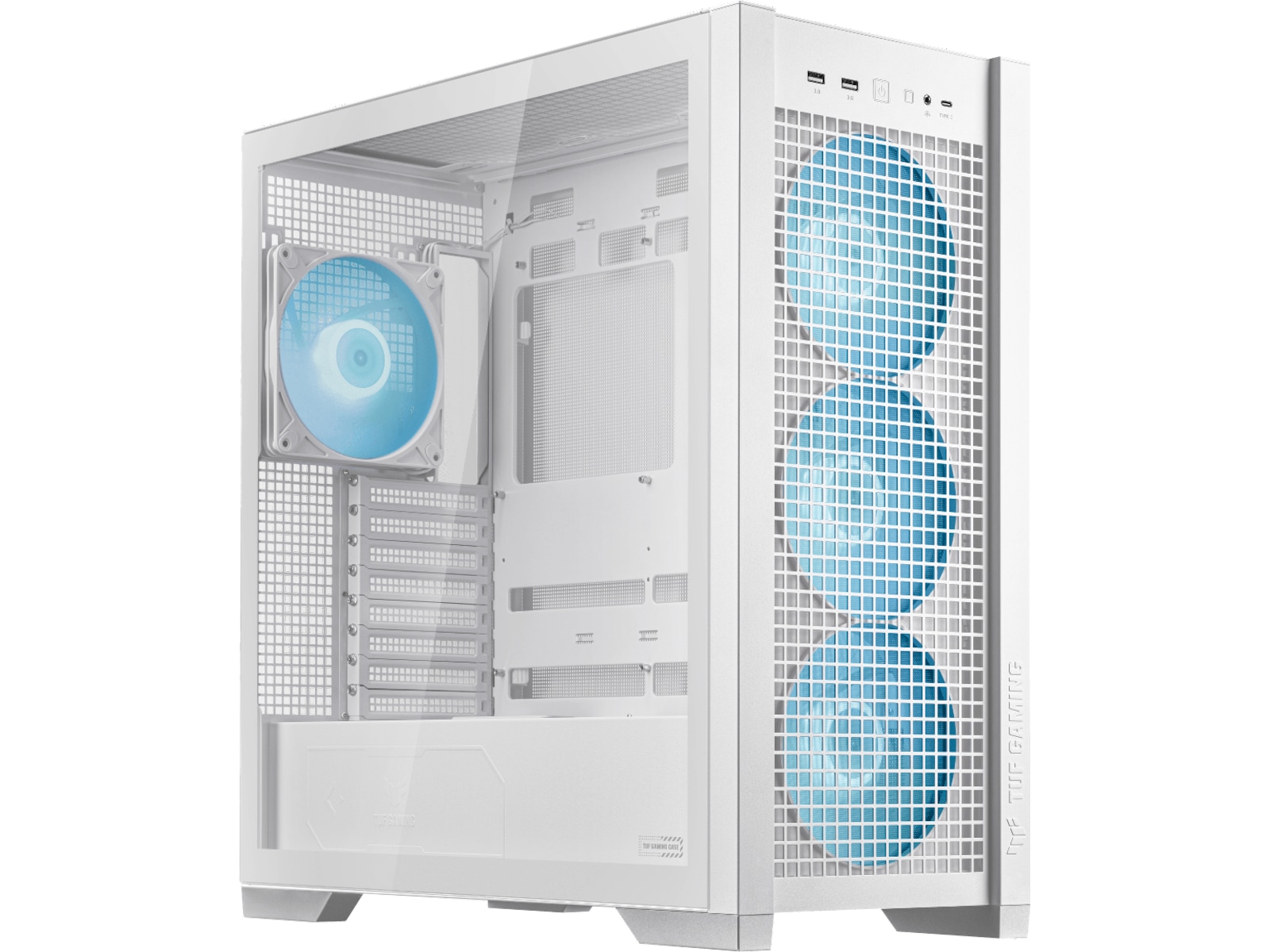 Asus TUF GAMING GT302 TG ARGB Mid Tower (hvidt) Midi Tower