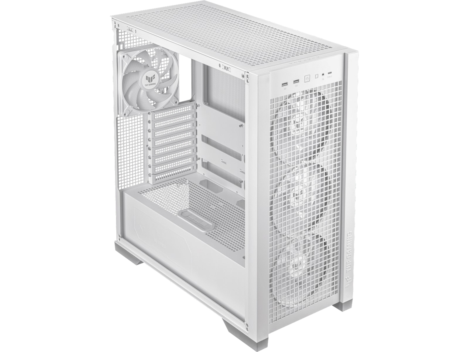 Asus TUF GAMING GT302 TG ARGB Mid Tower (hvidt) Midi Tower