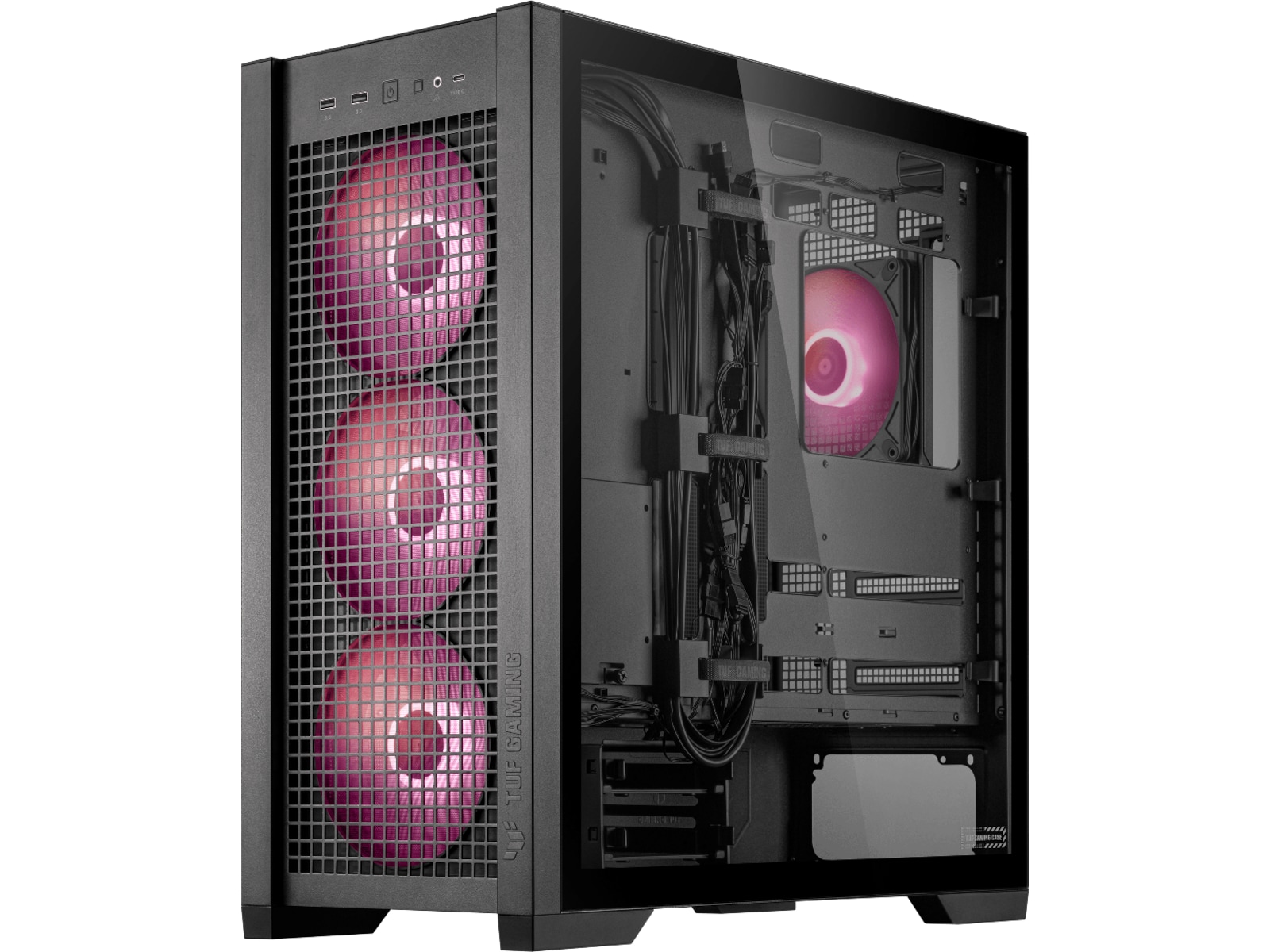 Asus TUF GAMING GT302 TG ARGB Mid Tower (sort) Midi Tower
