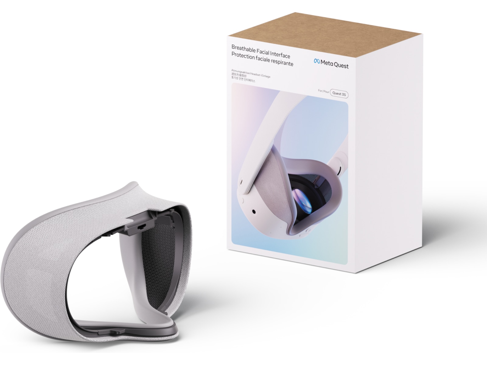 Meta Quest 3S Åndbar ansigtsflade VR-tilbehør