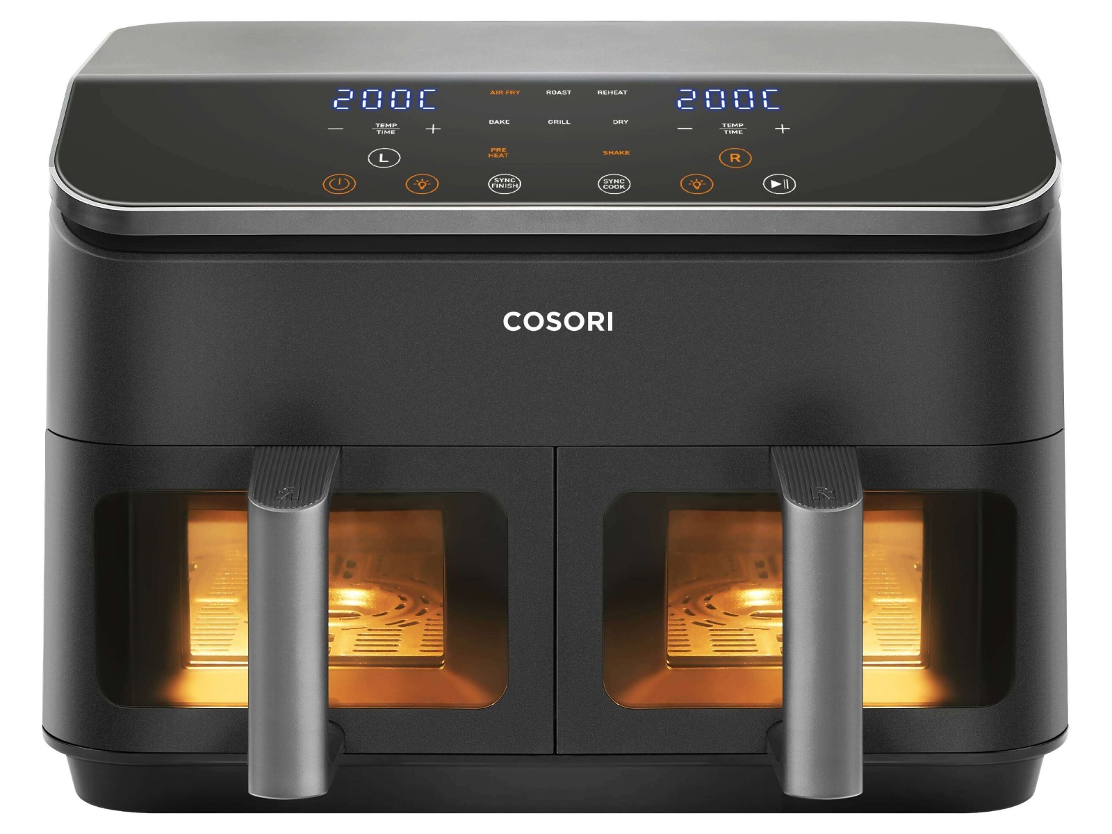 Cosori Dual Basket Airfryer 8,5L (sort) Airfryer