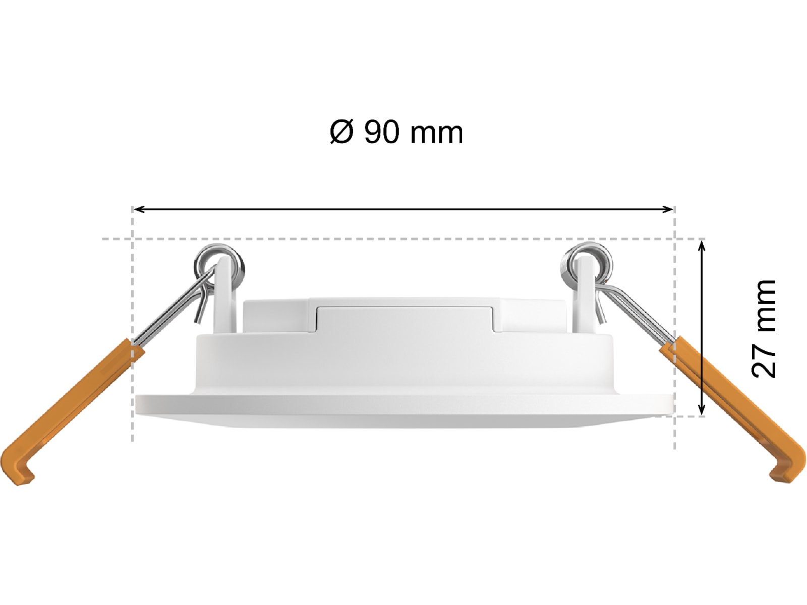 Philips Hue Slim indbygningsspot 90 mm (hvid) 3pk Loftlampe