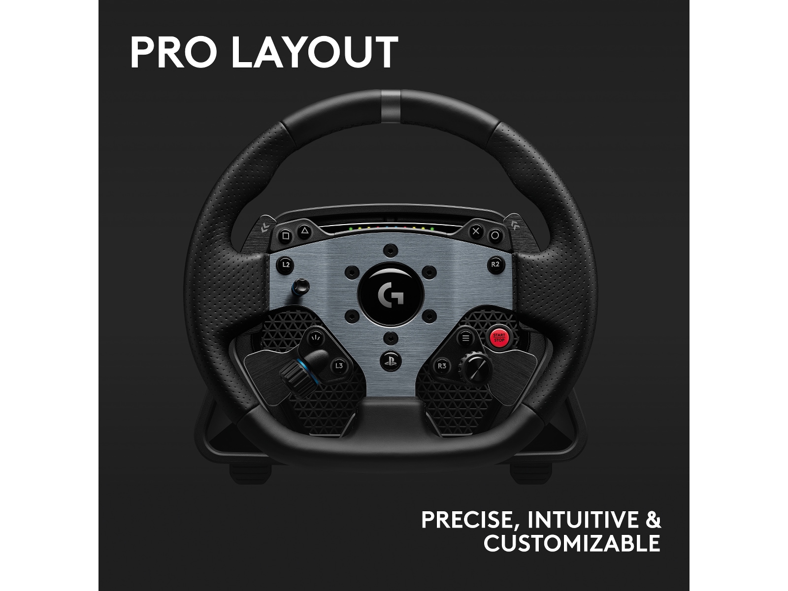 Logitech G PRO Racing Wheel PS/PC Rat og pedaler