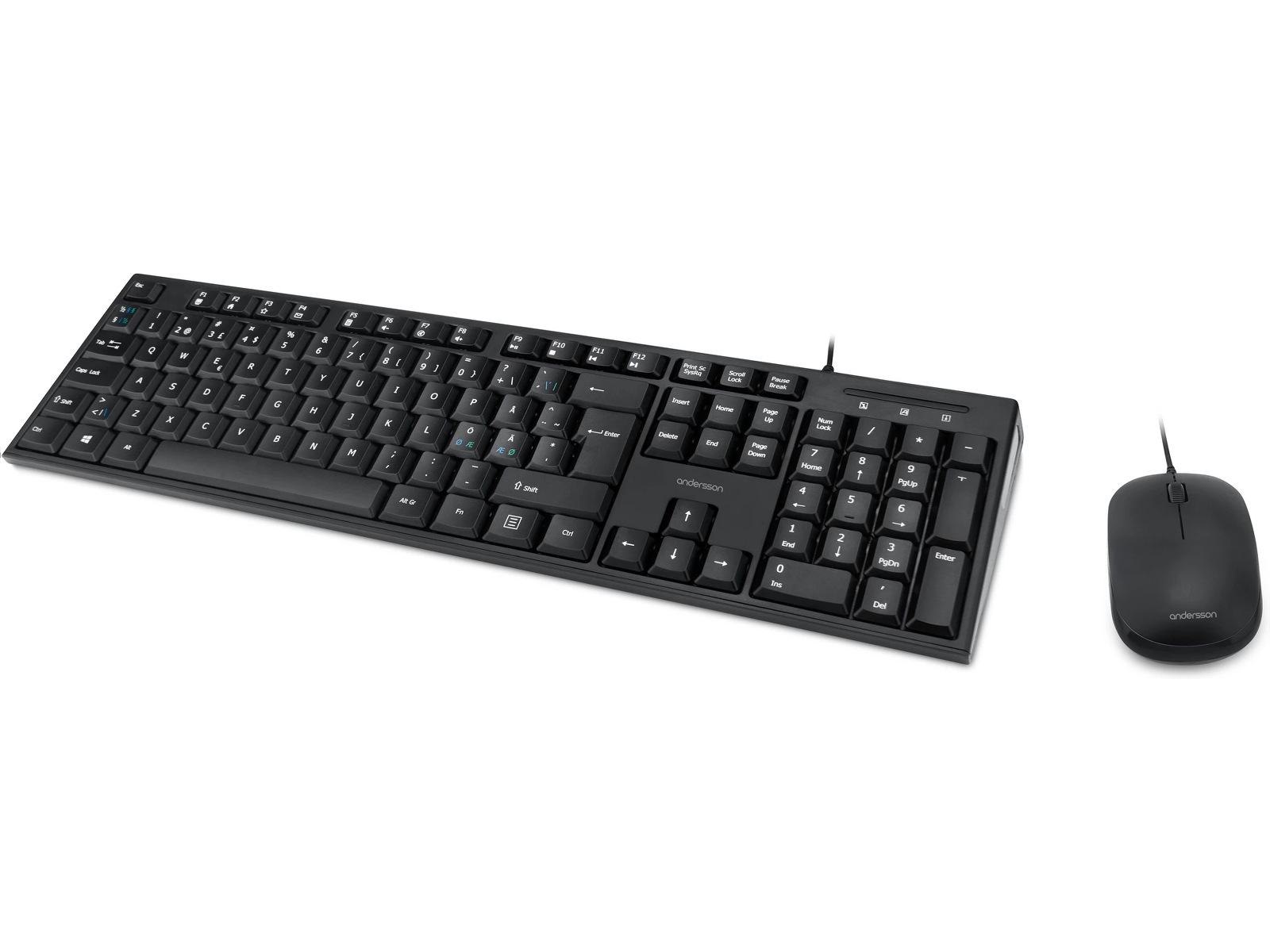 Andersson tastatur og mus Mus & keyboards -kombinasjonspakker