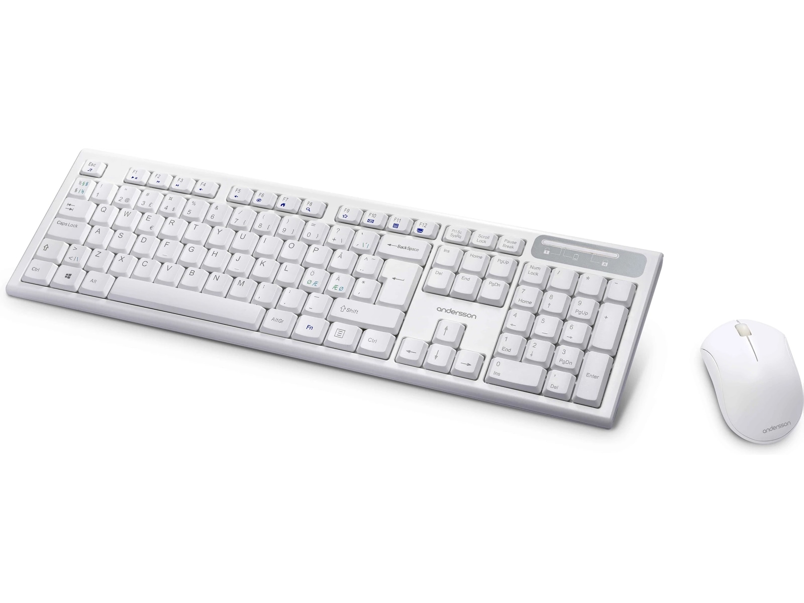 Andersson trådløst tastatur og mus med stille knapper Mus & keyboards -kombinasjonspakker