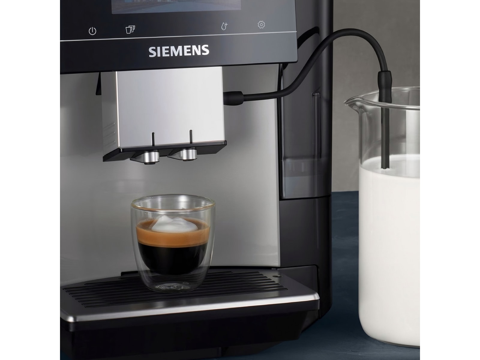 Siemens EQ700 klassisk Automatisk Kaffemaskine (inox/sølv) Espressomaskiner