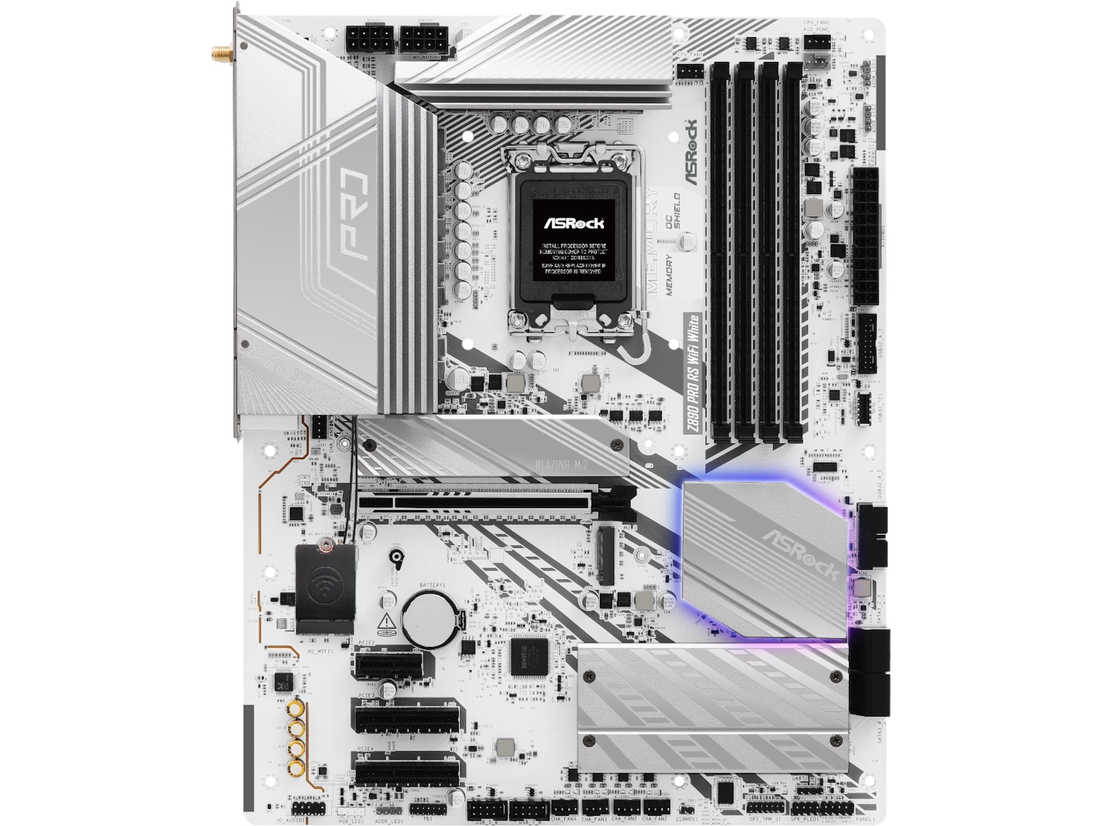 ASRock Z890 PRO RS WIFI Bundkort (hvidt) Intel Socket