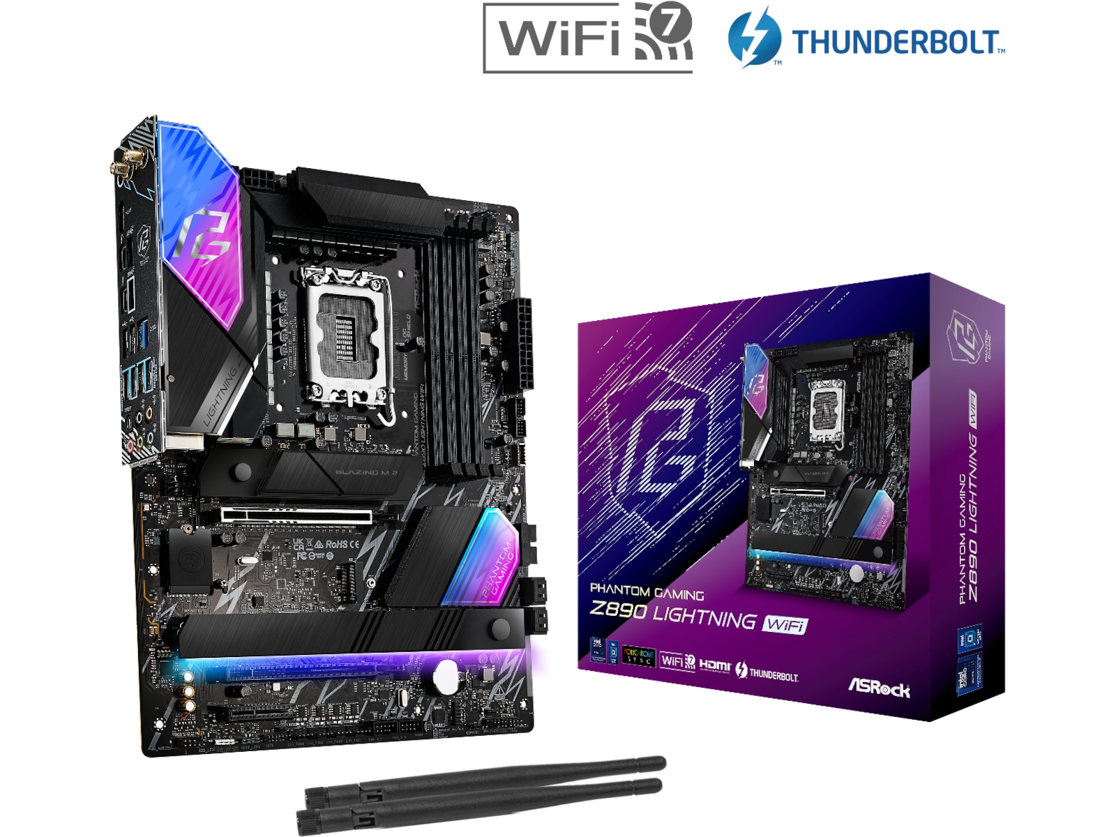ASRock Z890 LIGHTNING WIFI Hovedkort Intel Socket